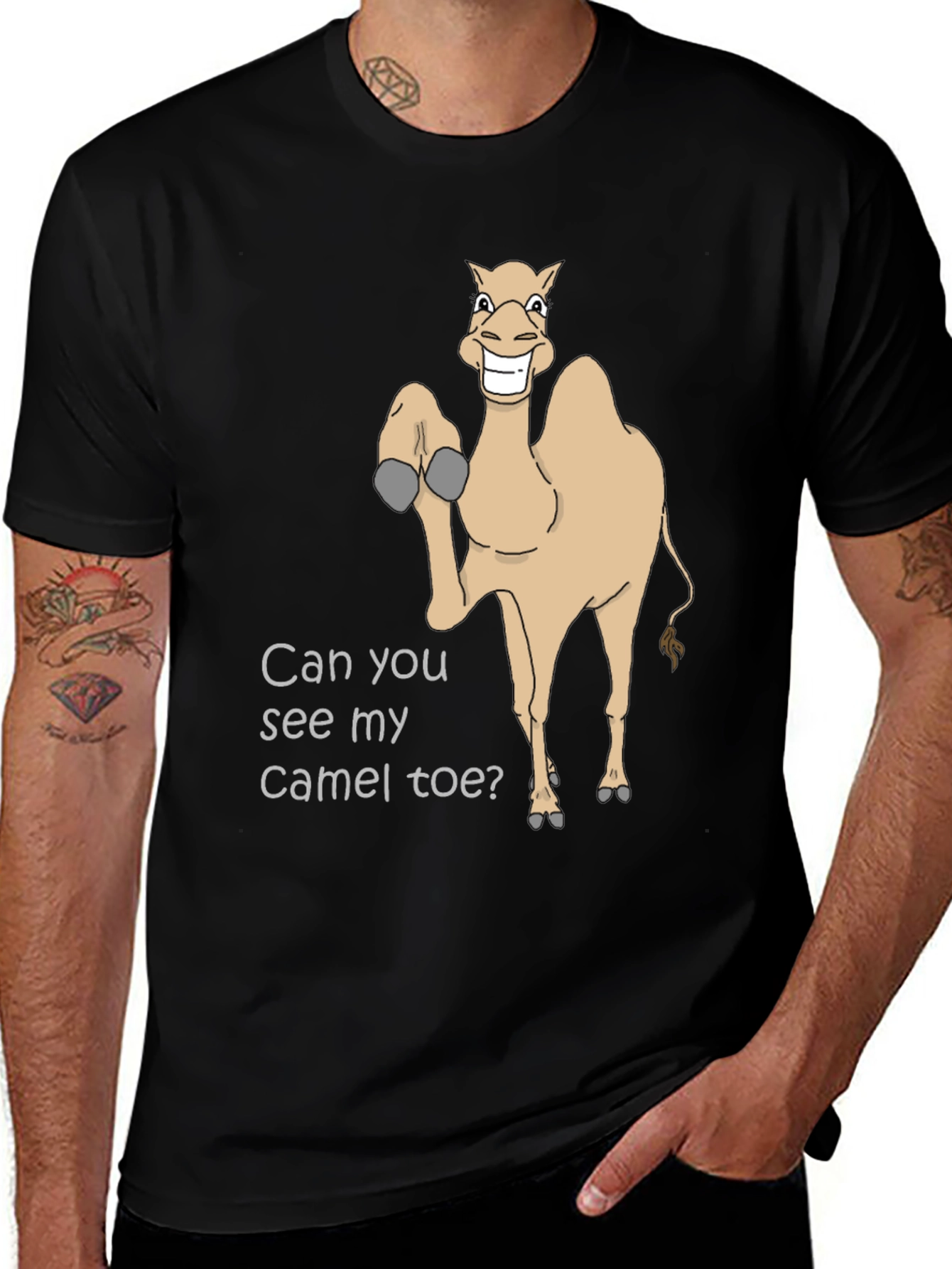Variant 5 of Funny Camel Toe Graphic Tee