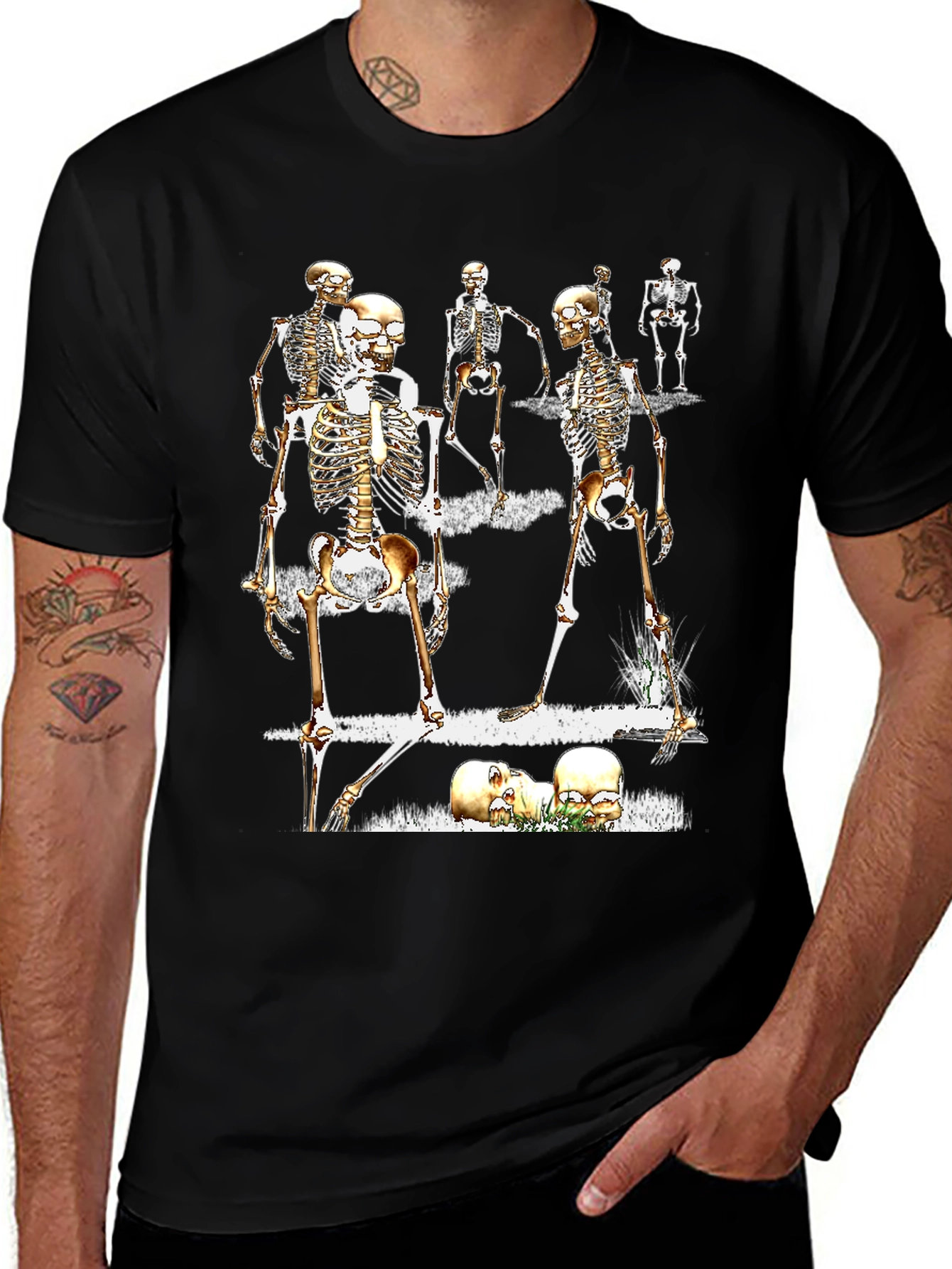 Variant 21 of Skeleton Crew Graphic Tee - Halloween Ready!