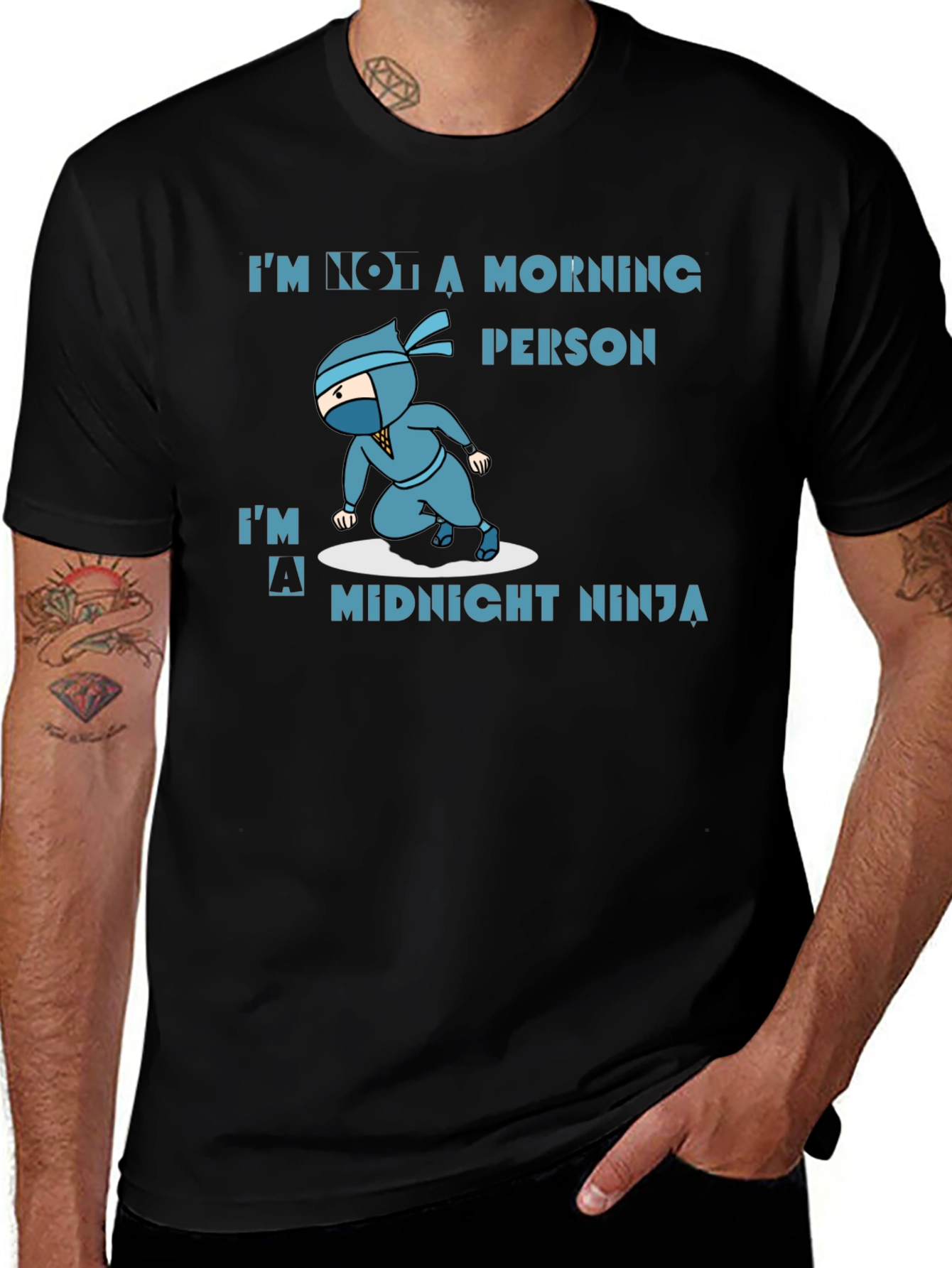Variant 21 of Midnight Ninja Graphic T-Shirt