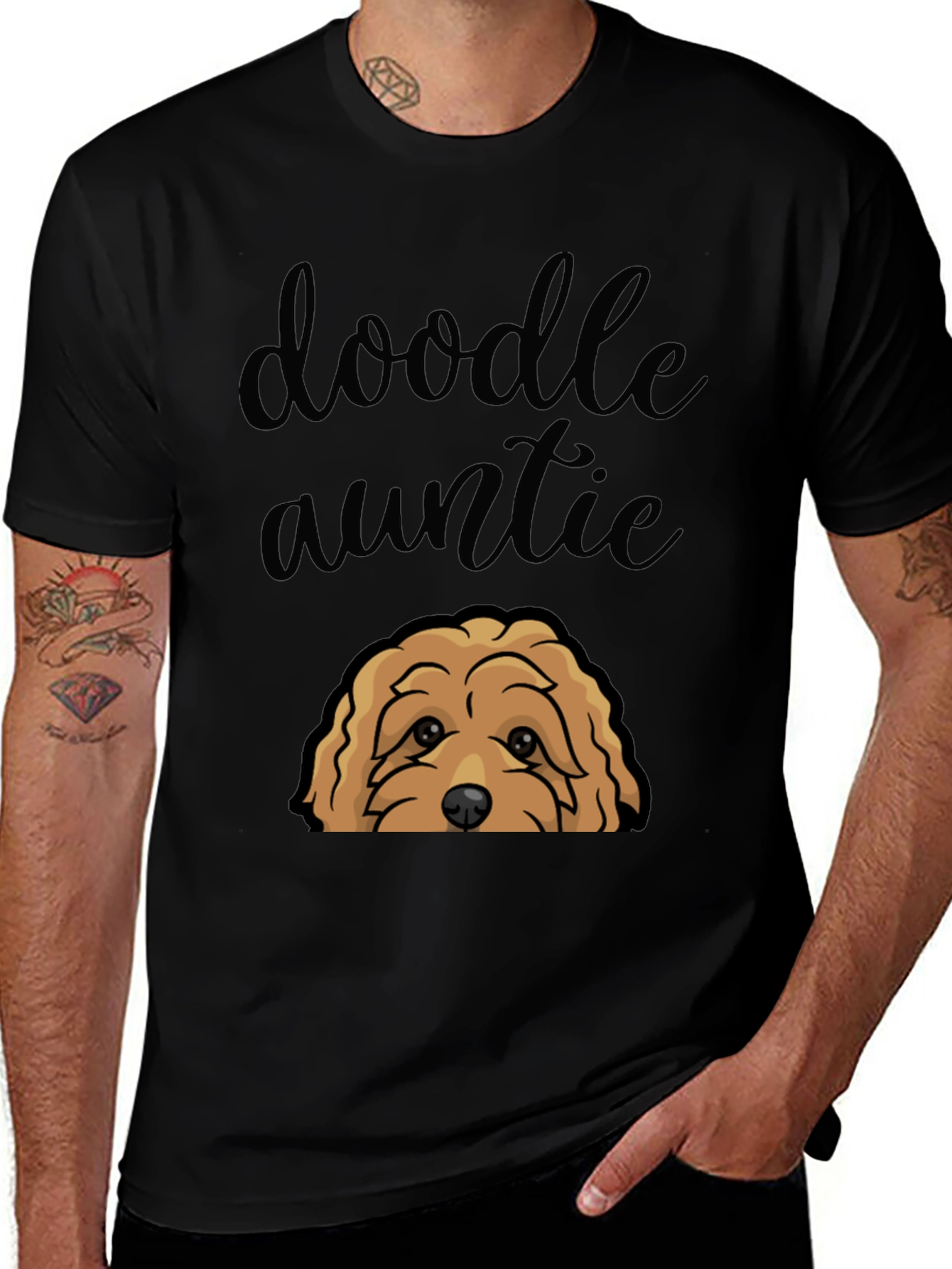 Variant 16 of Doodle Auntie T-Shirt - Dog Lover Gift