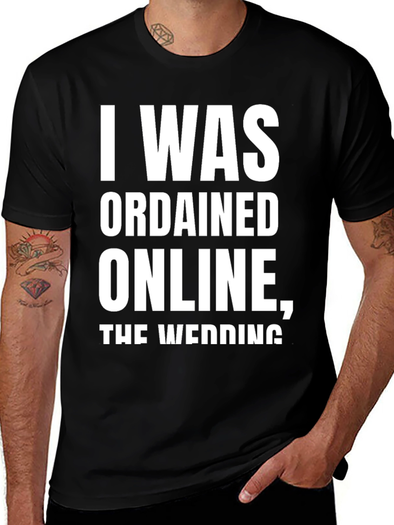 Variant 21 of Ordained Online T-Shirt - Funny Wedding Officiant Tee