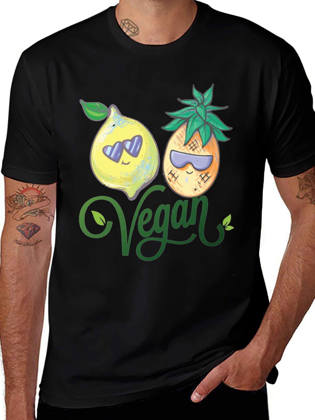 Variant 20 of Vegan Lemon Pineapple Graphic Tee