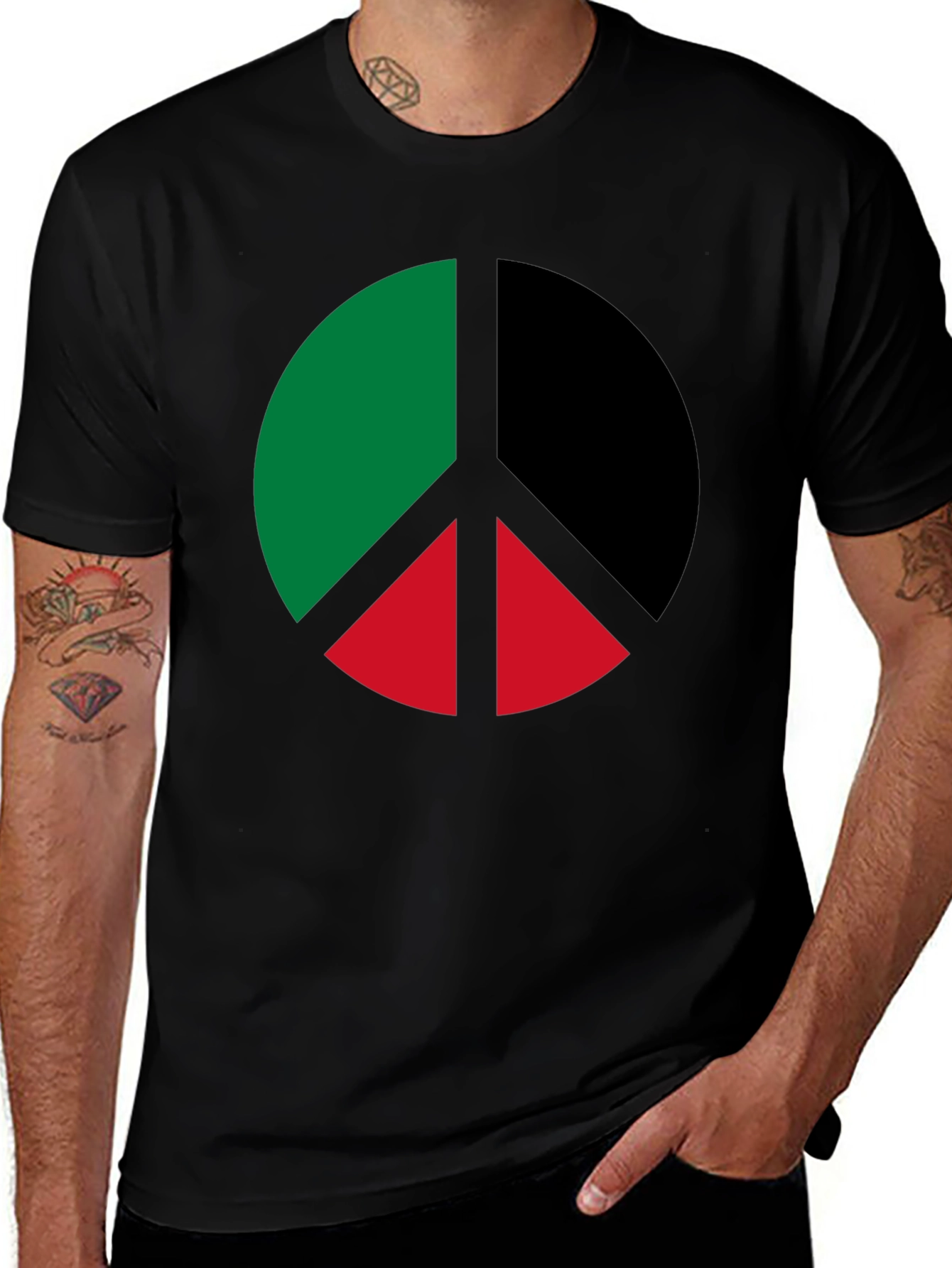 Variant 19 of Pan-African Peace Symbol T-Shirt