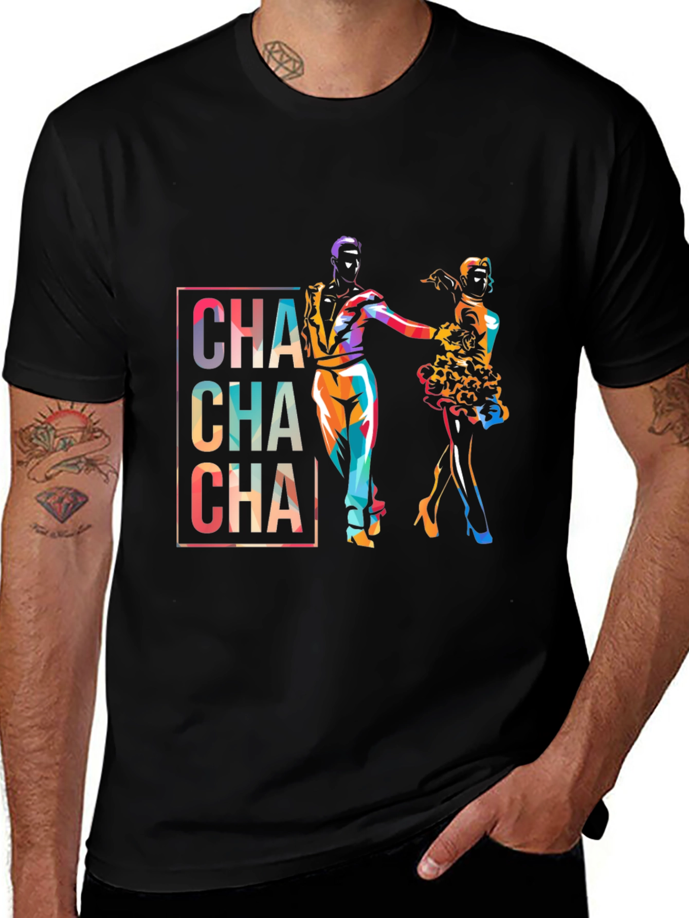 Variant 22 of Cha Cha Dance Graphic T-Shirt - Stylish & Fun!
