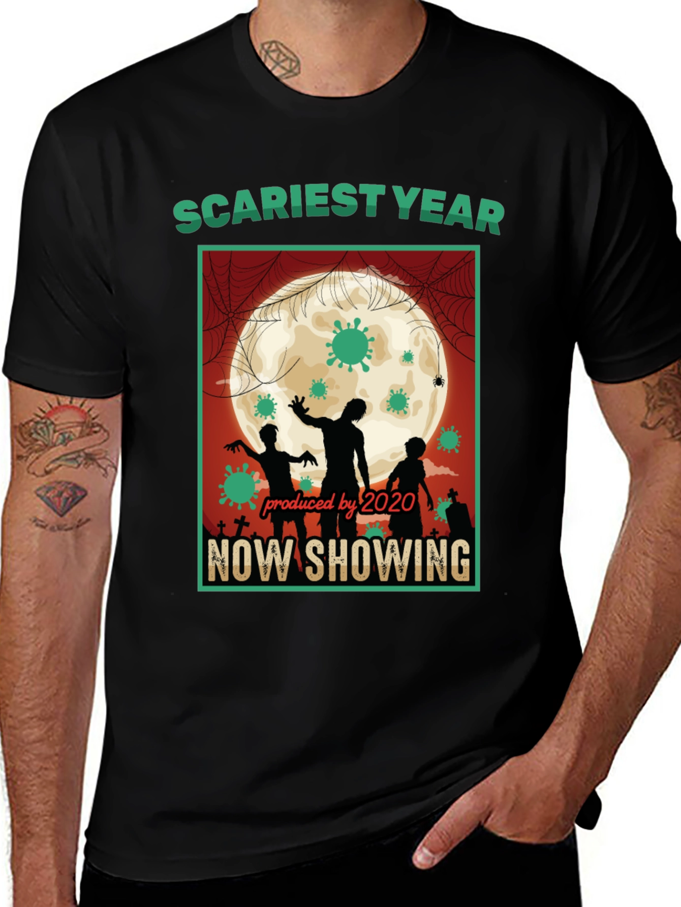 Scariest Year 2020 T-Shirt - Zombie Halloween Tee