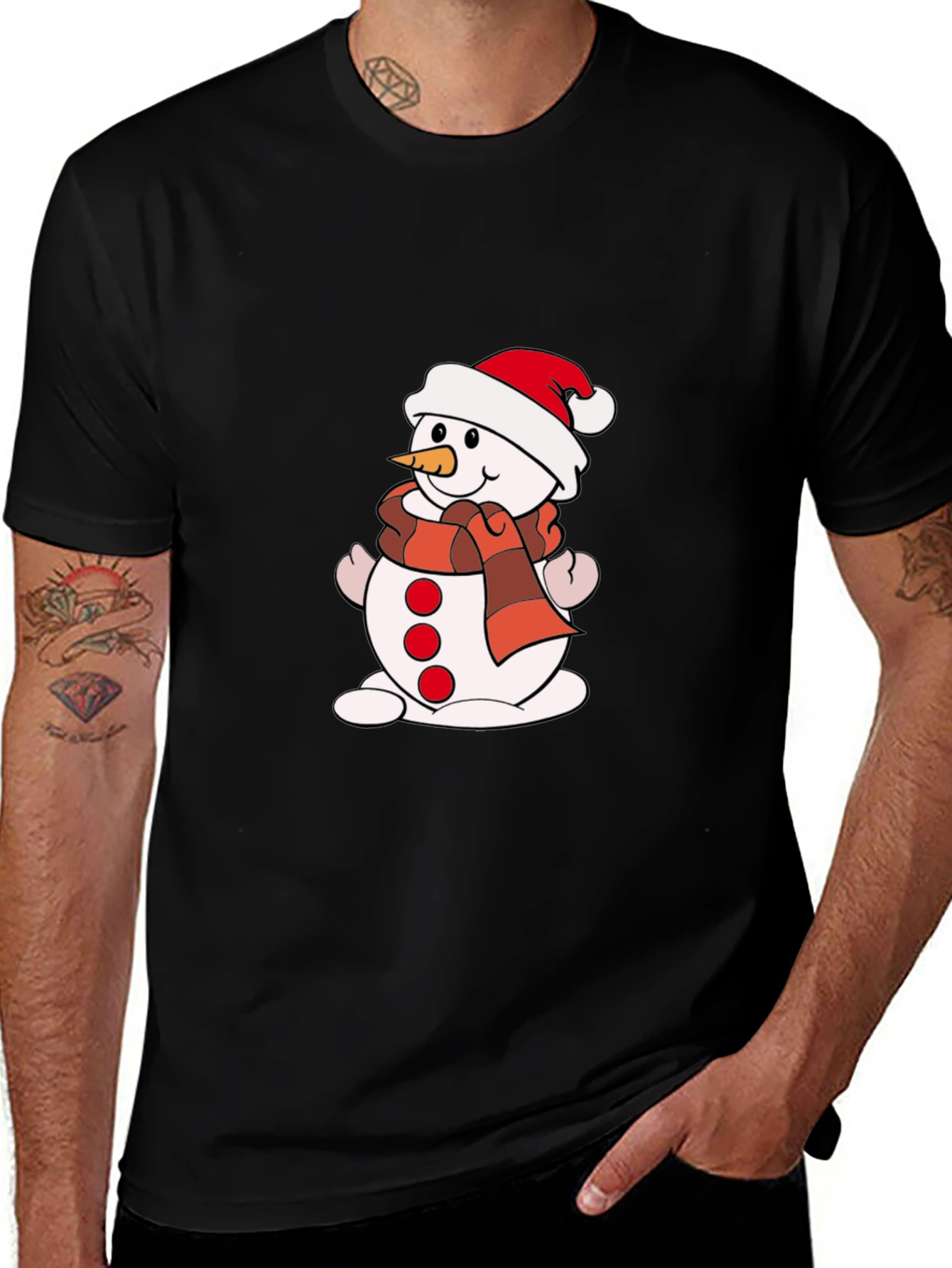 Variant 27 of Festive Snowman Graphic Tee