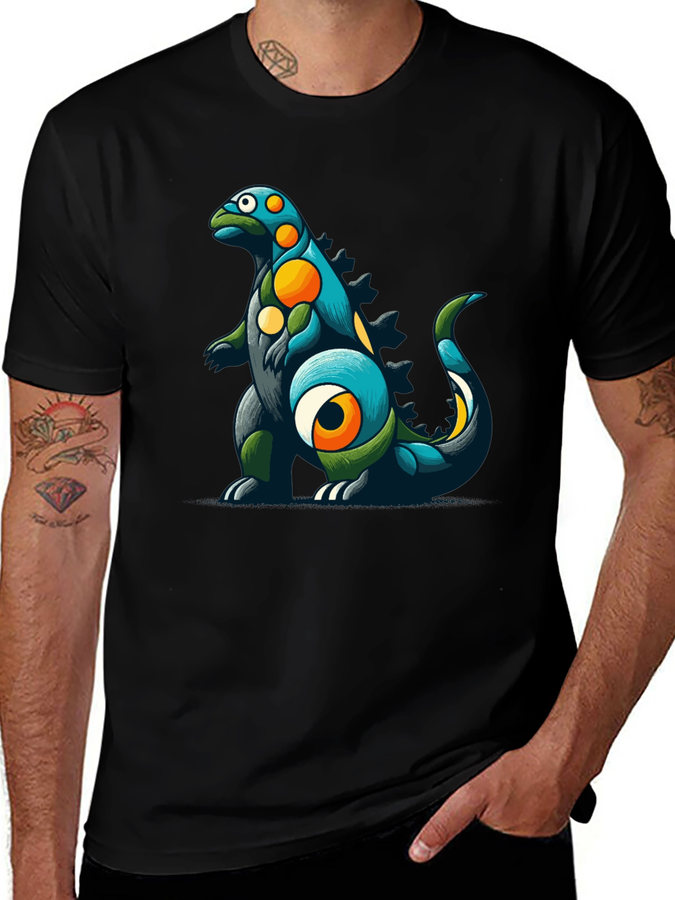 Variant 18 of Dino Art Graphic Tee - Cool Creature Design