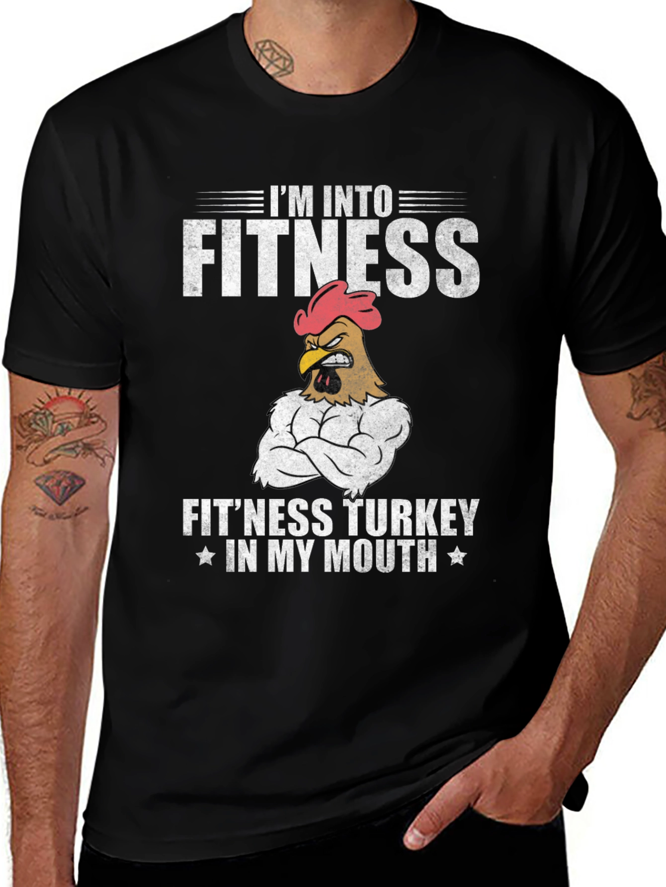 Variant 14 of Funny Fitness Turkey Gym T-Shirt