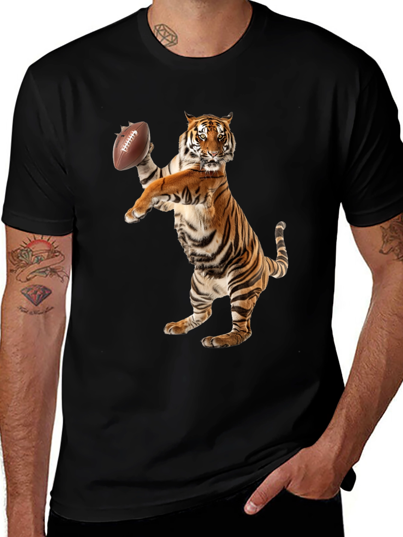 Variant 2 of Tiger Football T-Shirt: Standout Style