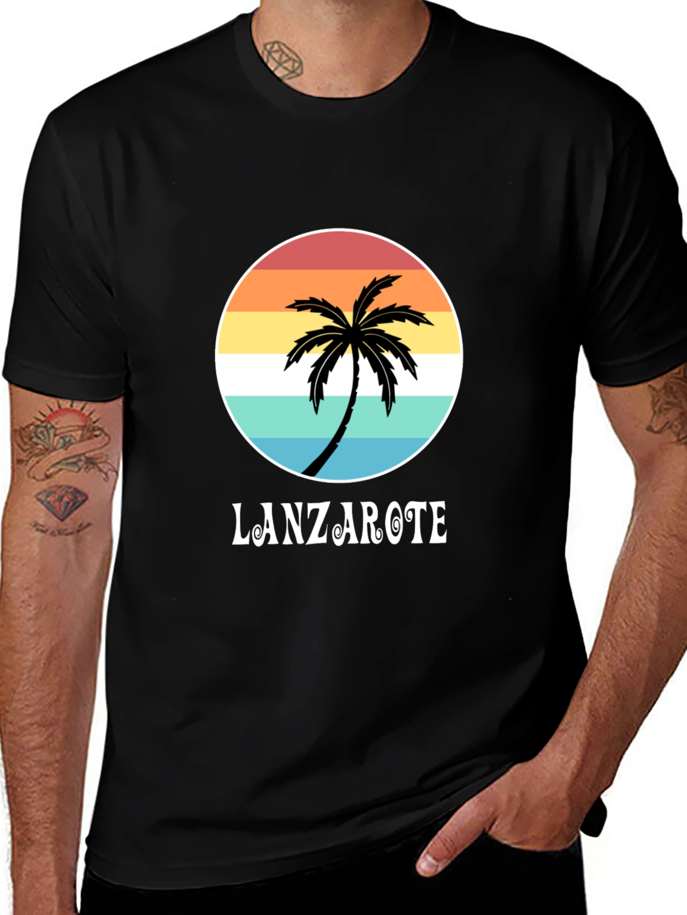 Variant 26 of Lanzarote Palm Tree Graphic Tee