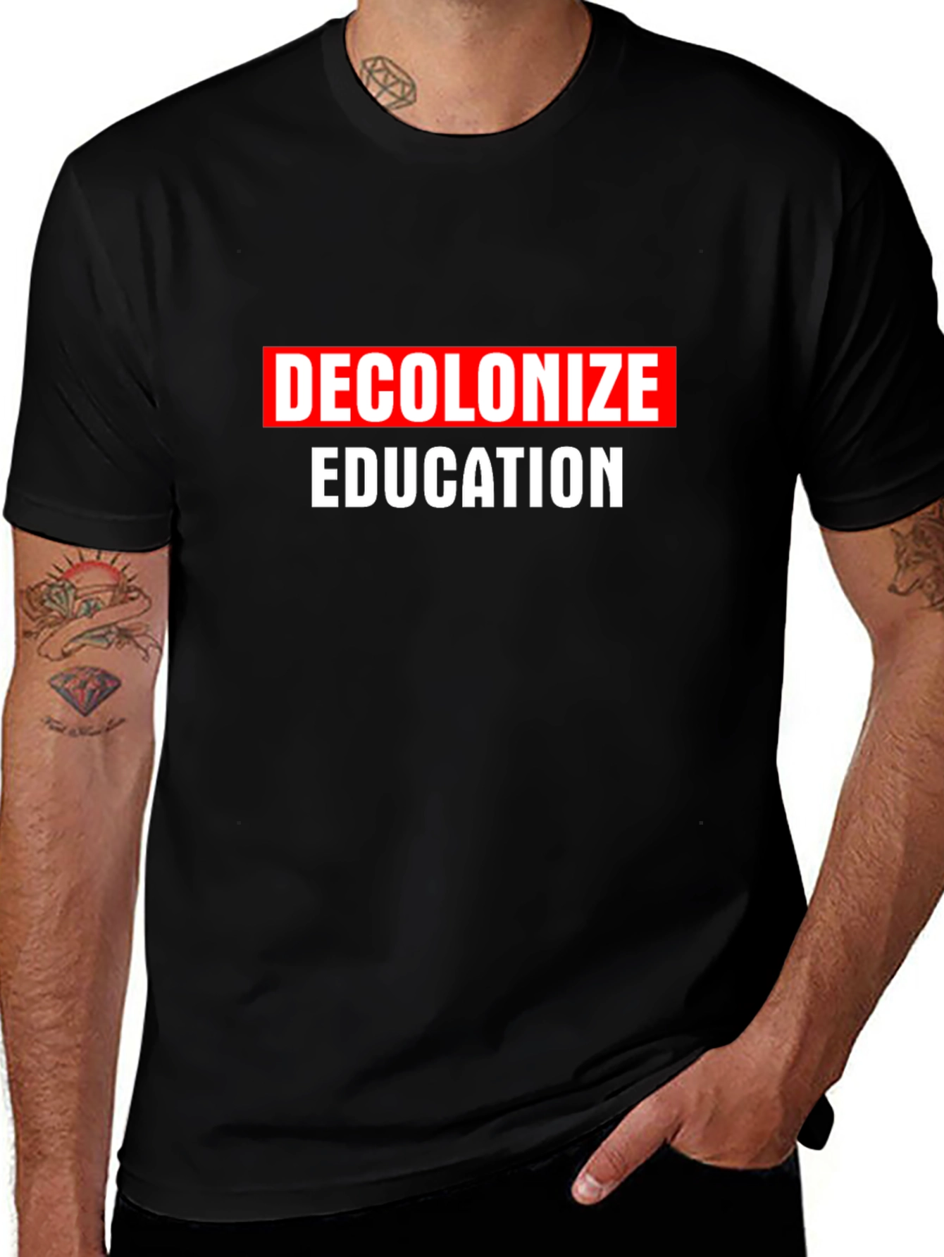 Decolonize Education T-Shirt - Bold Statement Tee