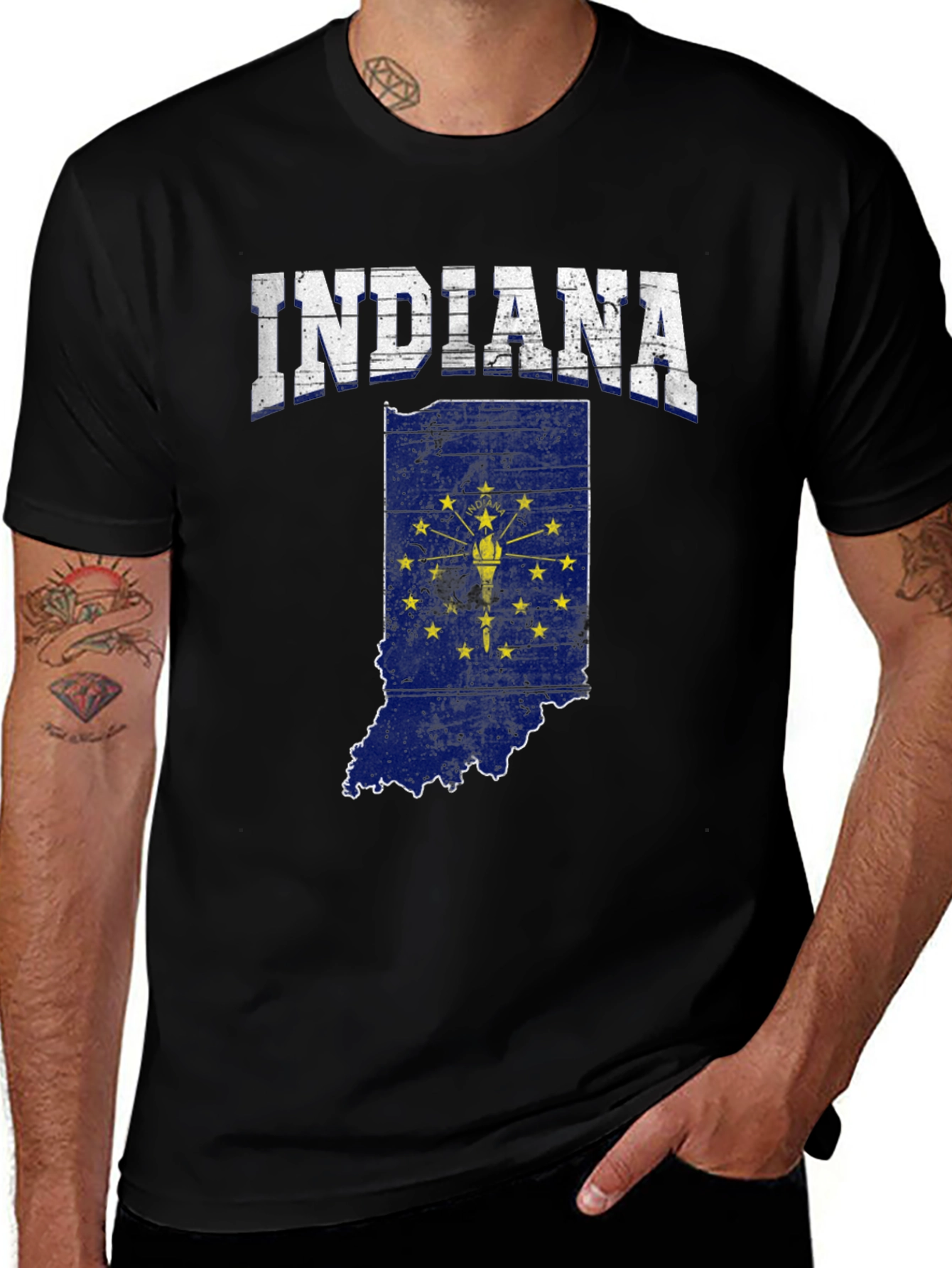 Indiana State Flag Graphic Tee
