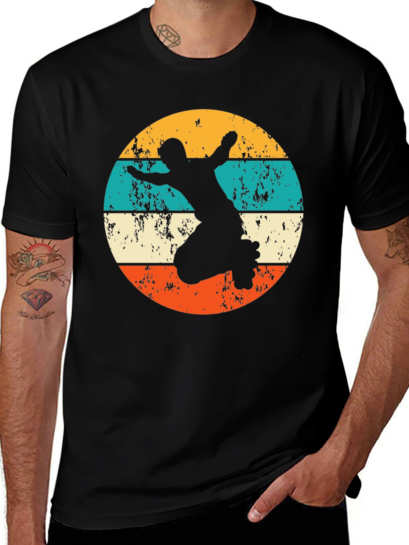 Variant 21 of Retro Roller Skate T-Shirt