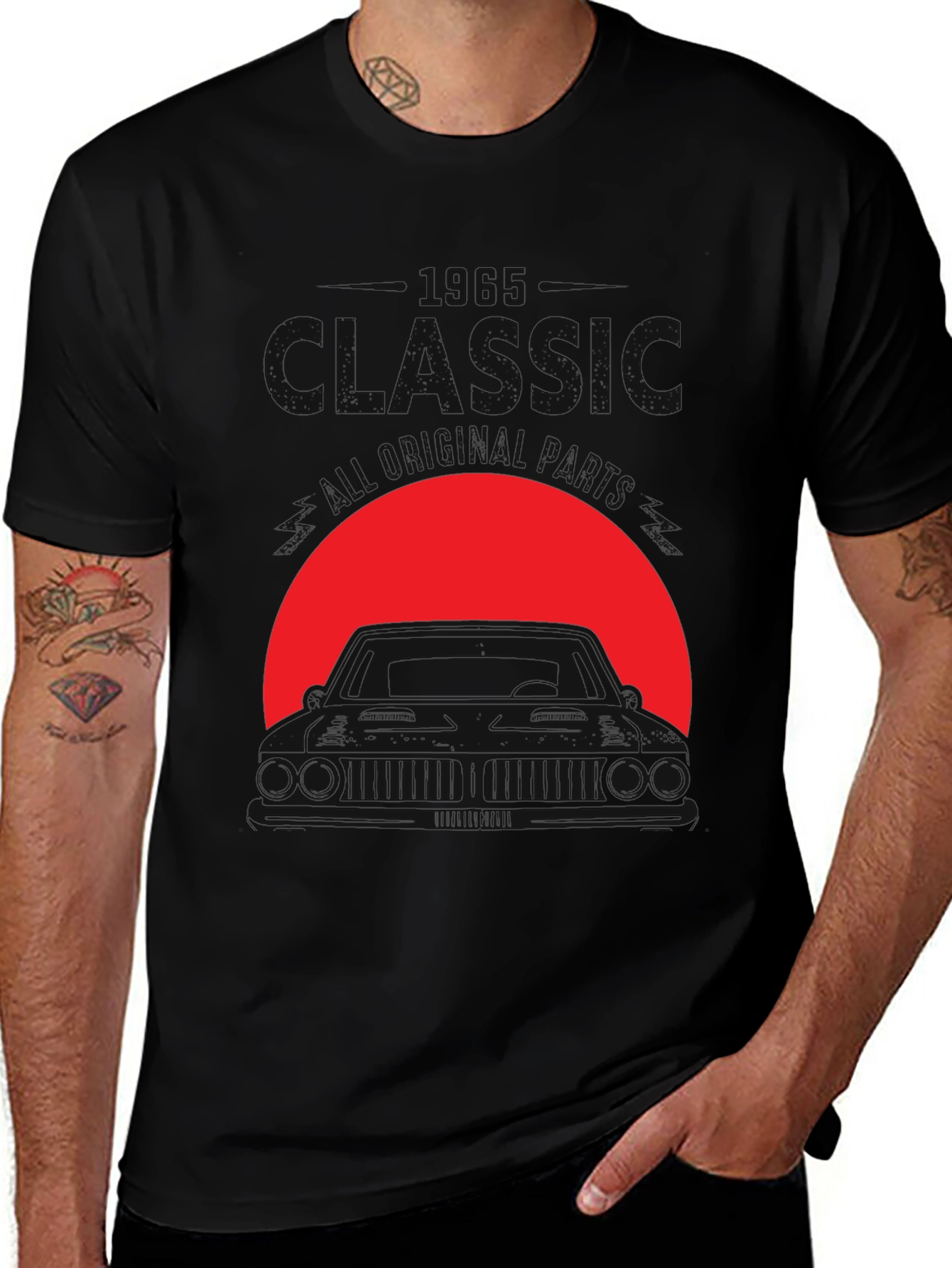 Variant 9 of Classic Car Graphic T-Shirt - Retro Style