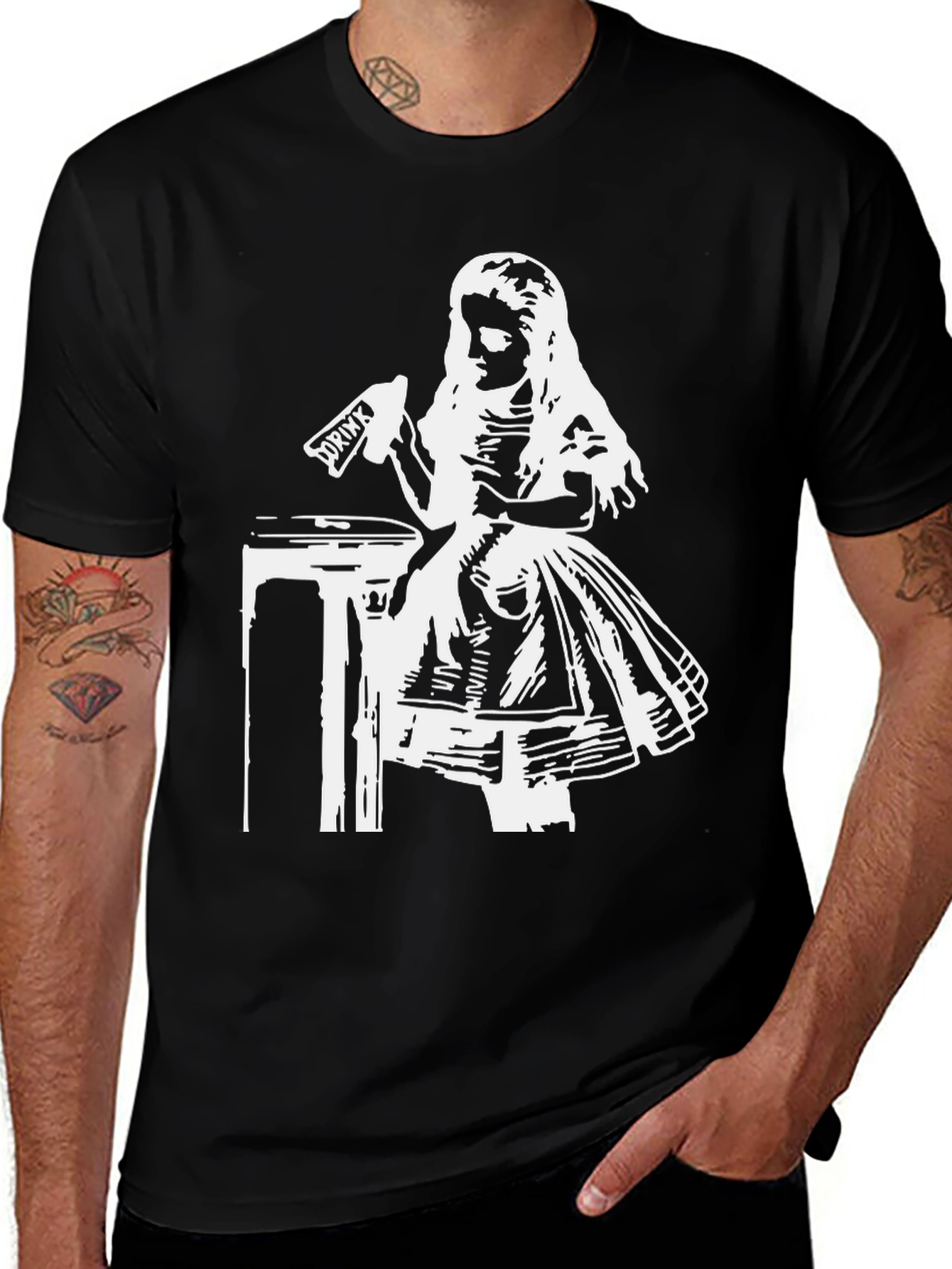 Variant 15 of Alice in Wonderland Drink Me Graphic Tee
