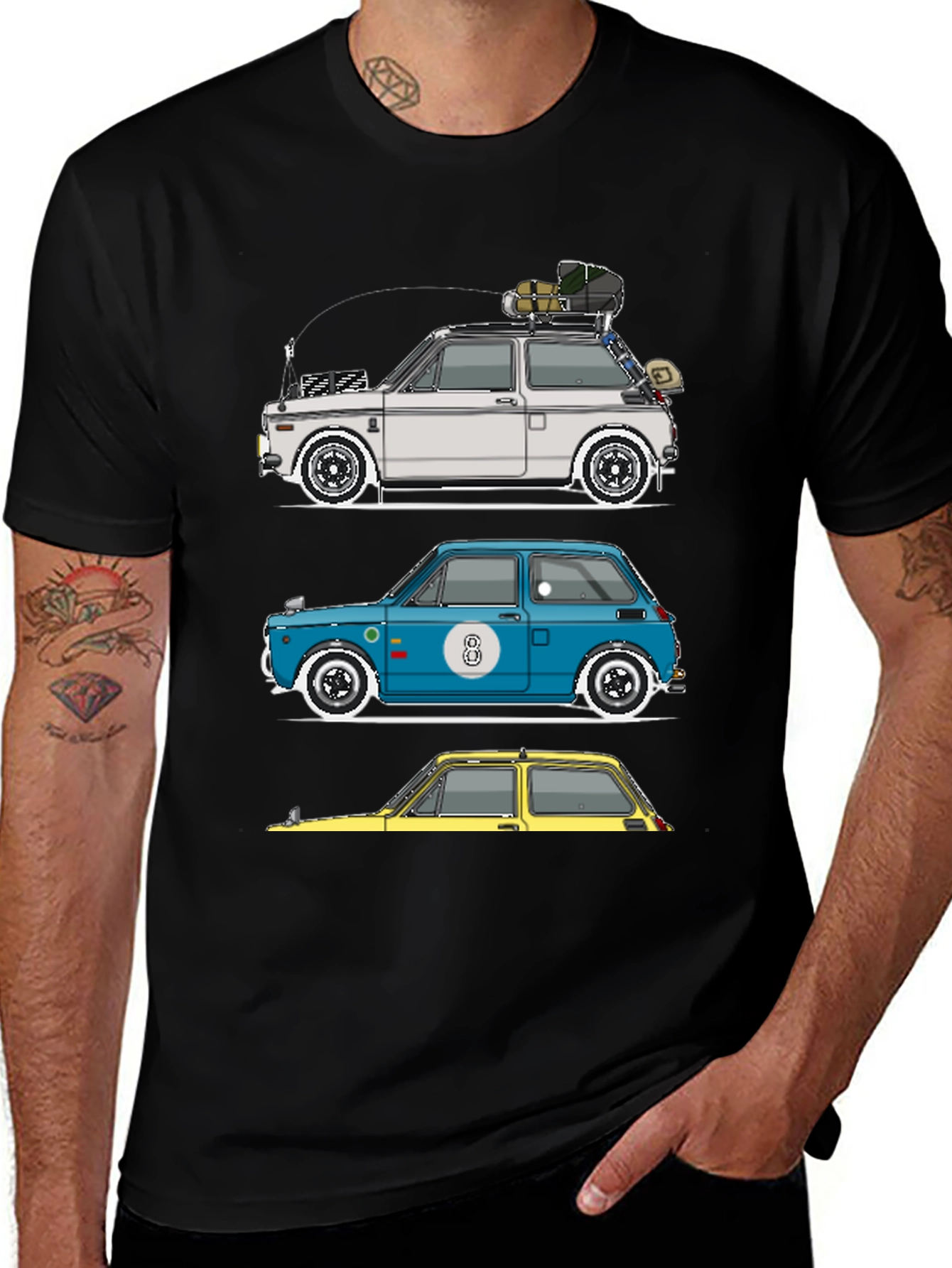 Variant 7 of Vintage Car Graphic Tee
