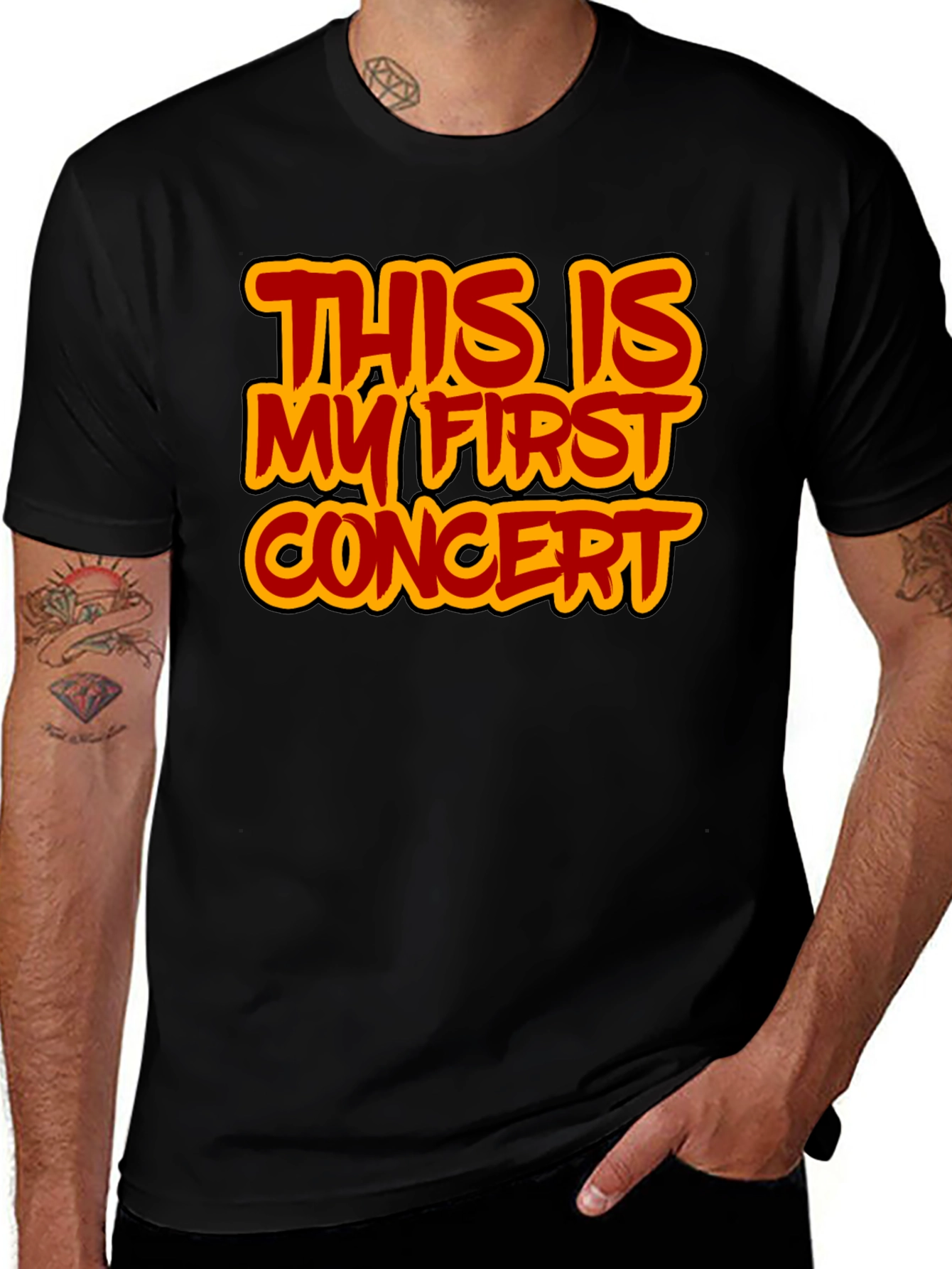 Variant 6 of My First Concert T-Shirt - Black Cotton Tee
