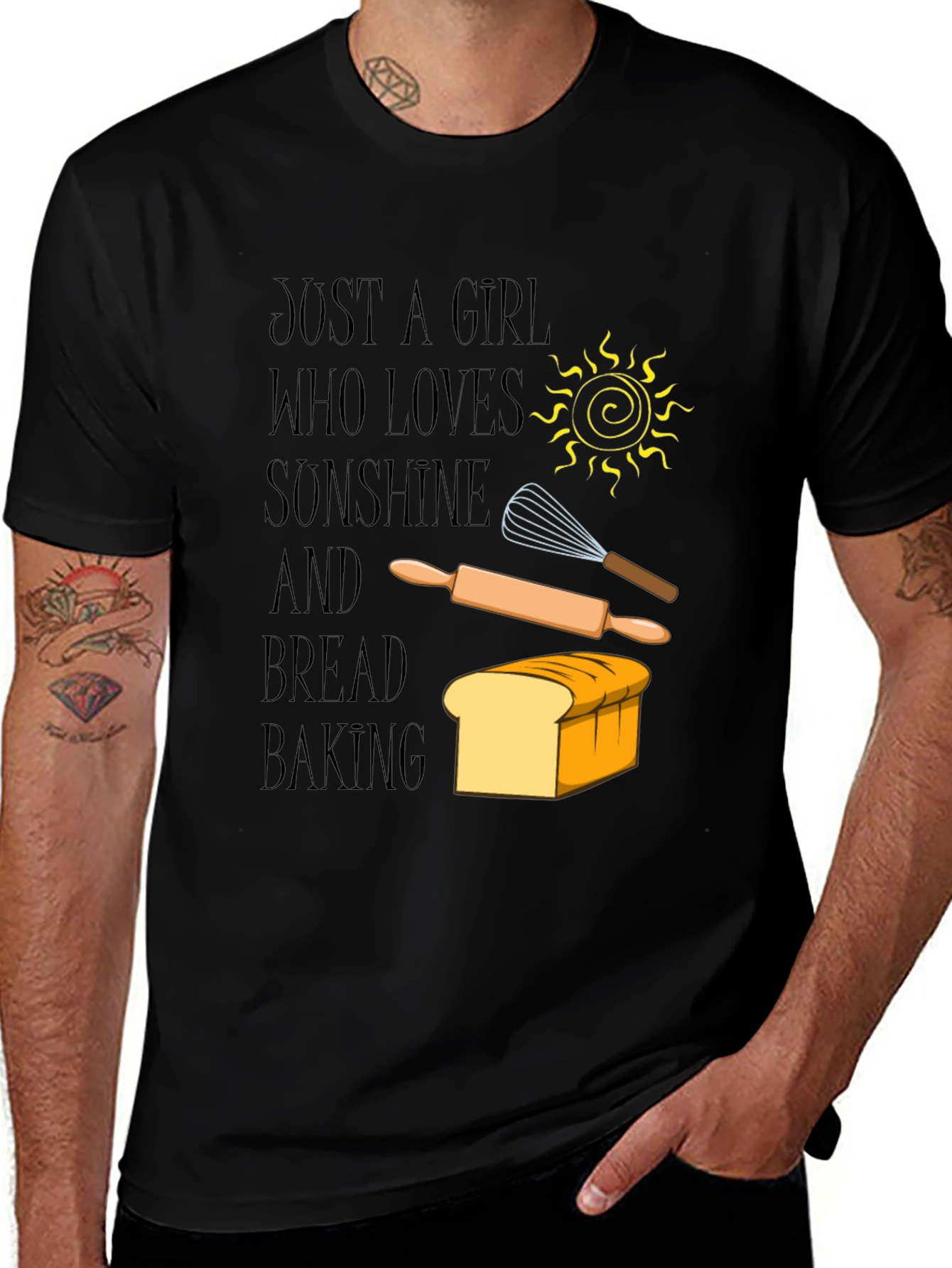 Variant 16 of Baking Lover T-Shirt - Sunshine & Bread