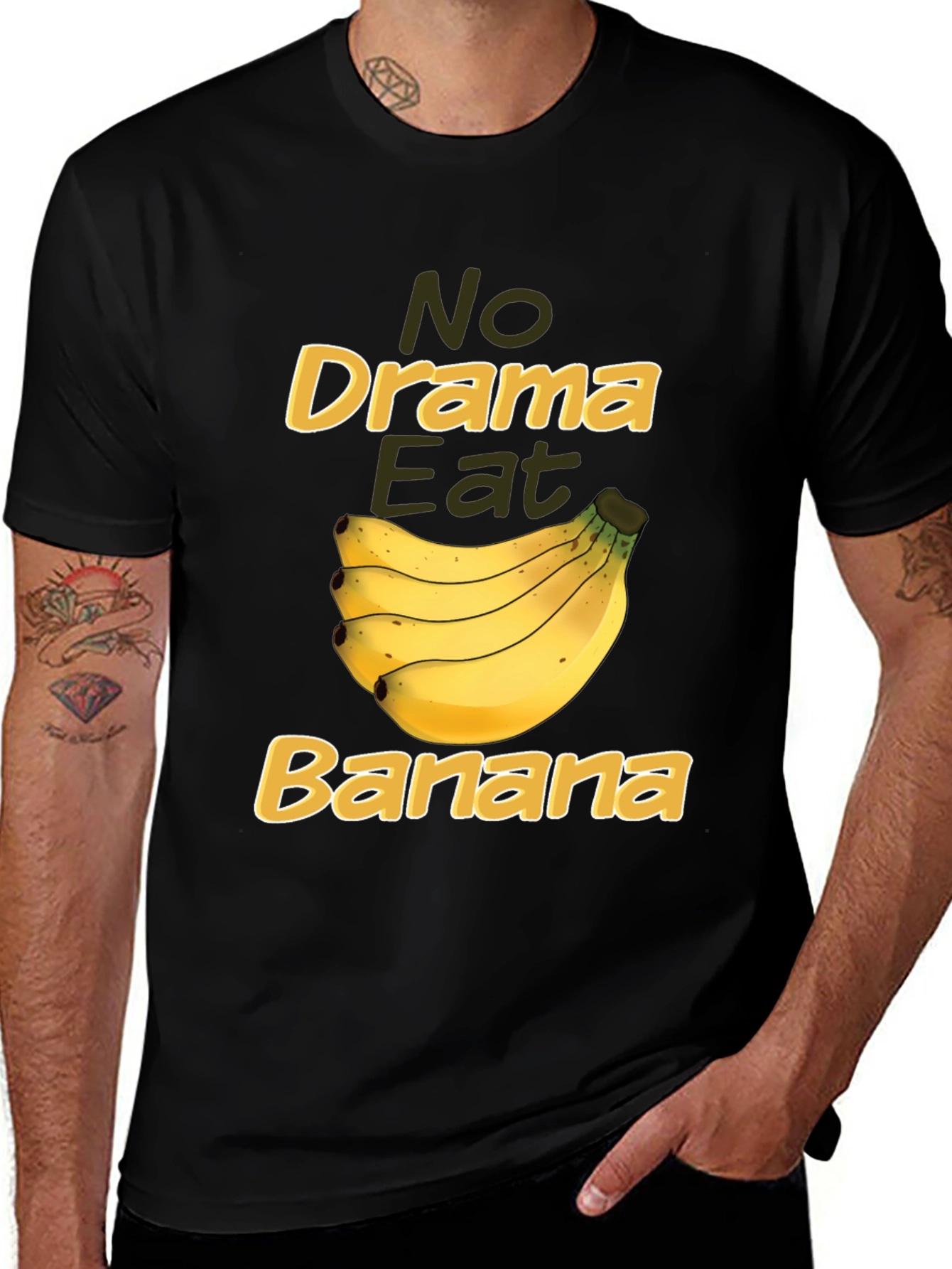 Variant 14 of No Drama Eat Banana Funny Graphic Tee