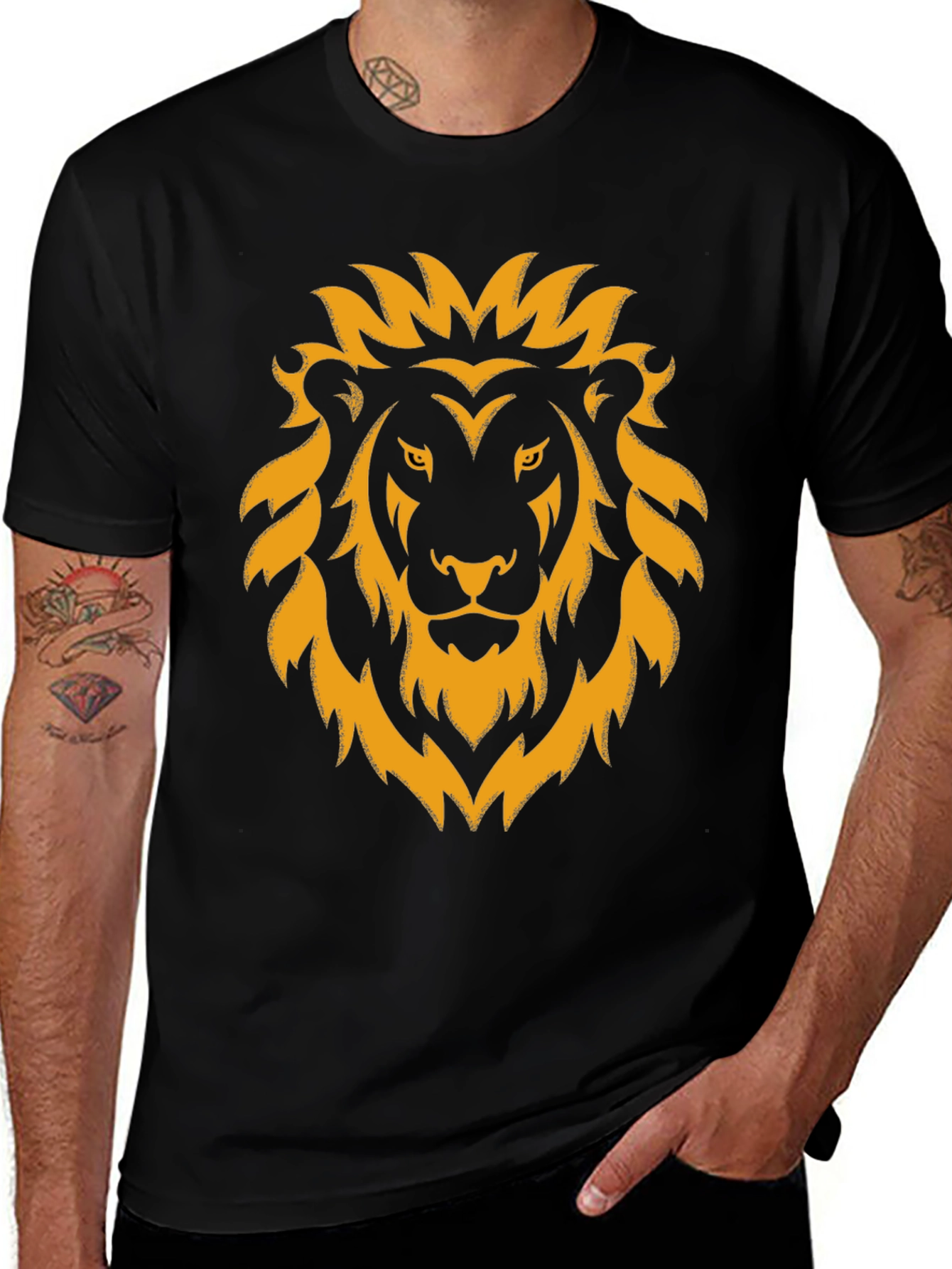 Variant 8 of Lion Graphic T-Shirt - Stylish Men's Tee