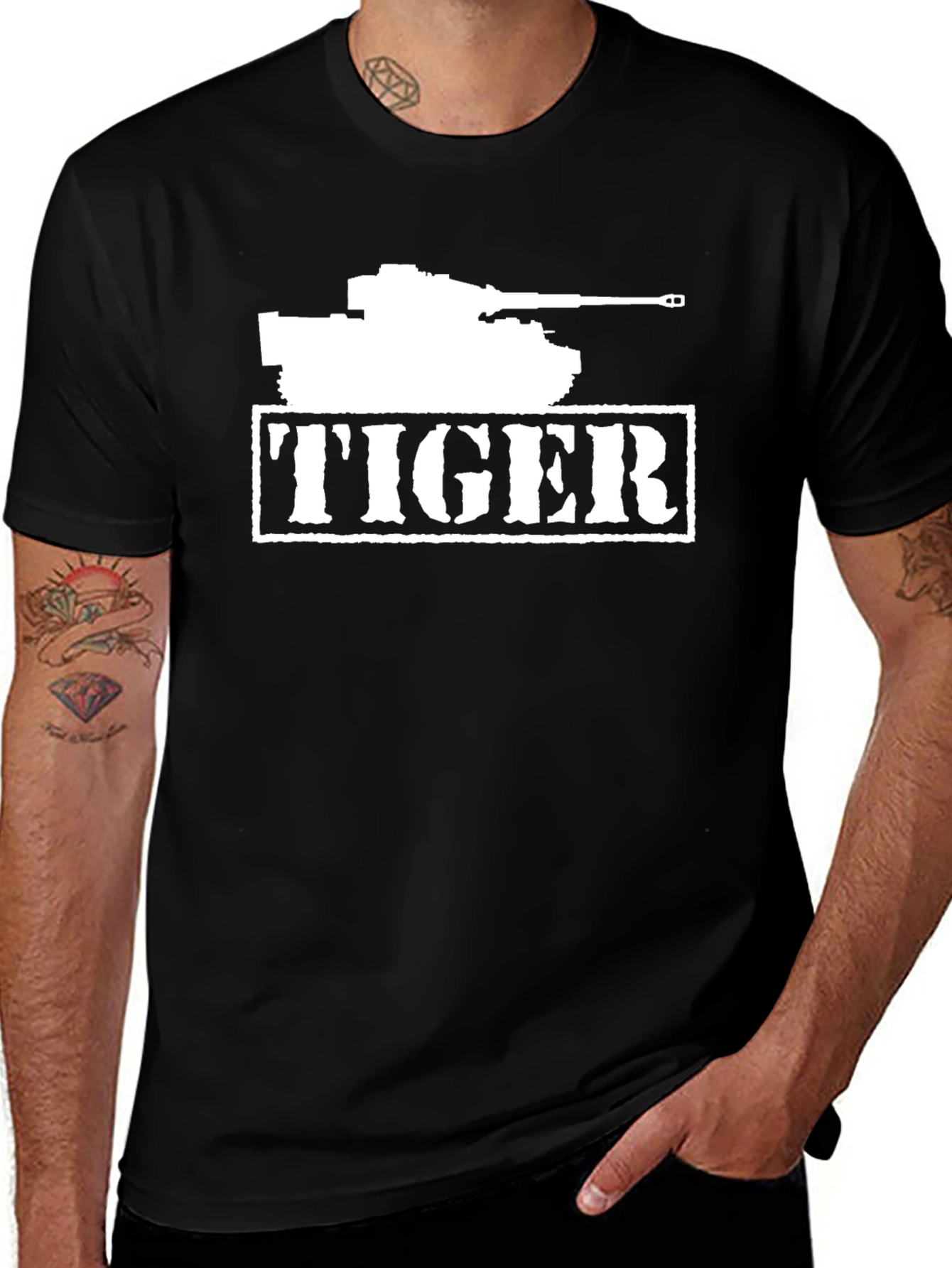 Variant 21 of Tiger Tank T-Shirt - Military Vehicle Tee