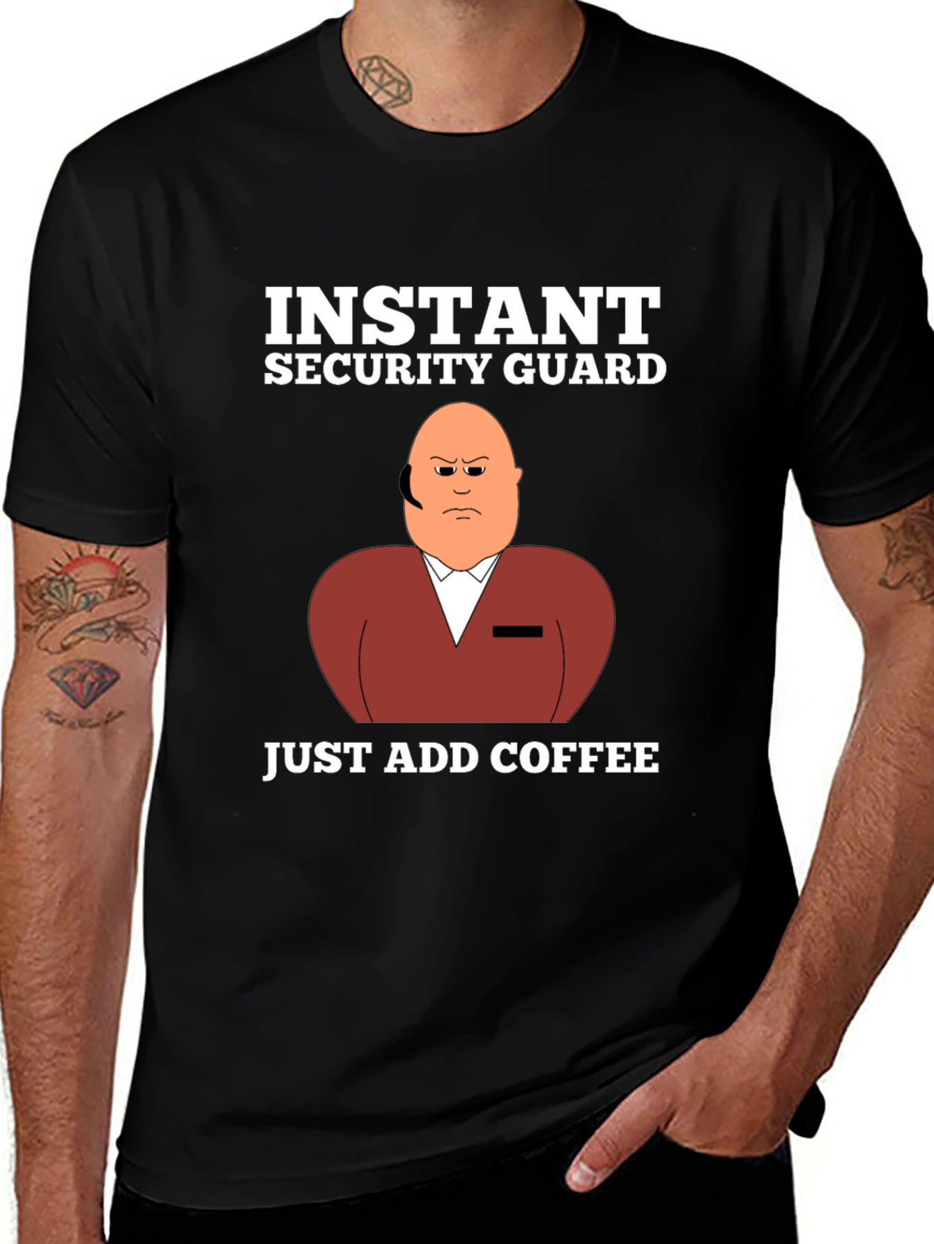 Variant 16 of Instant Security Guard Funny Graphic T-Shirt