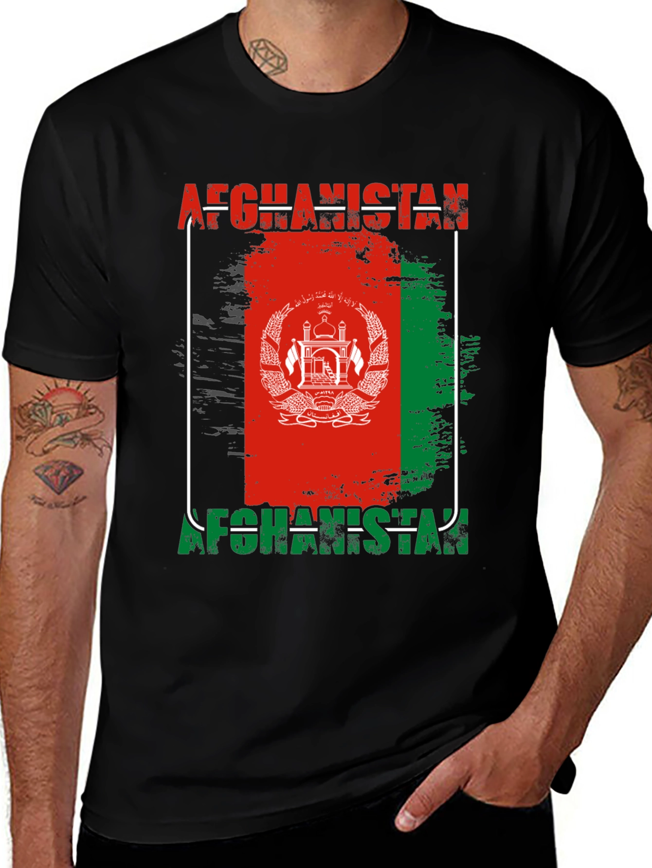 Afghanistan Flag T-Shirt - Patriotic Afghan Pride