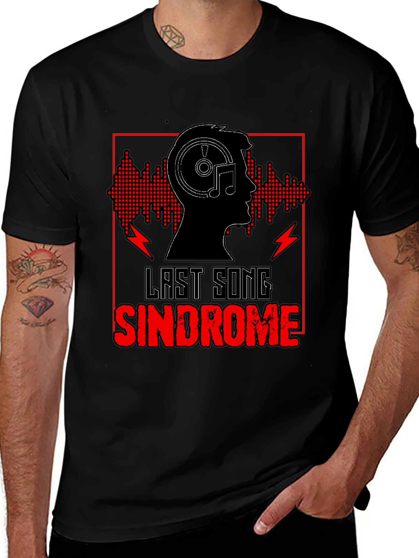 Variant 14 of Last Song Syndrome Black Graphic Tee