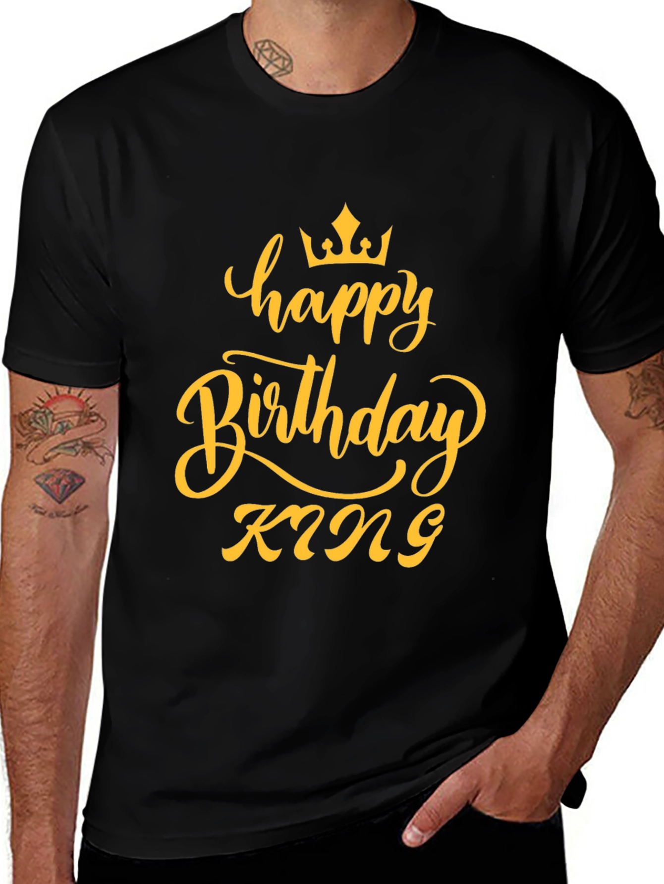 Variant 25 of Happy Birthday King T-Shirt - Stylish Celebration Tee