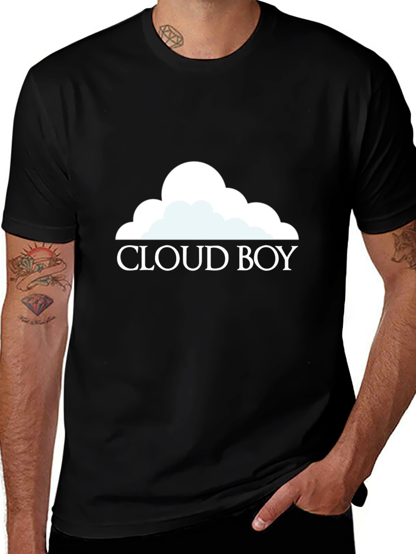Variant 8 of Cloud Boy Graphic Tee - Trendy Comfort