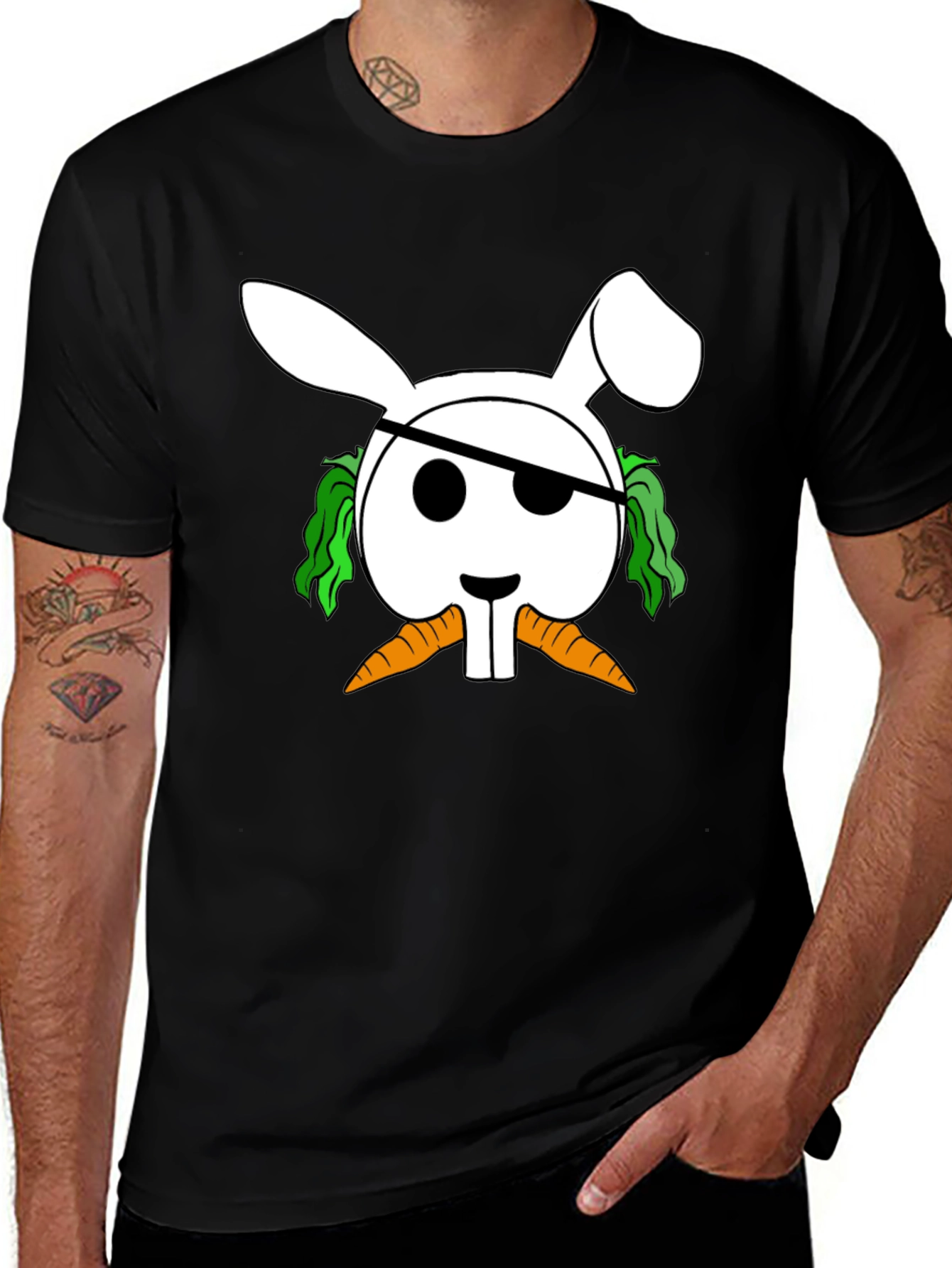 Rabbit Pirate T-Shirt - Funny Bunny Tee