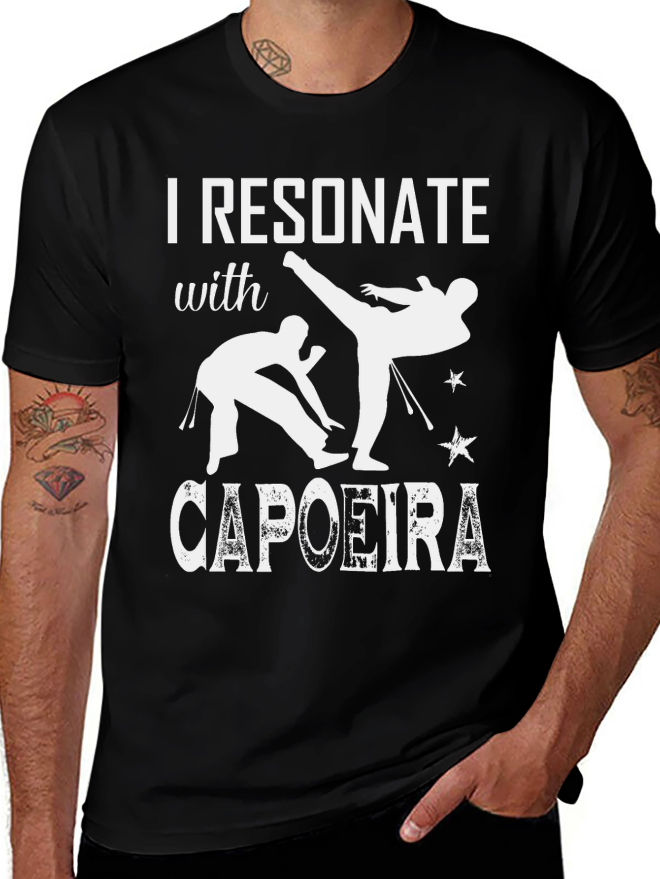 I Resonate With Capoeira Black T-Shirt
