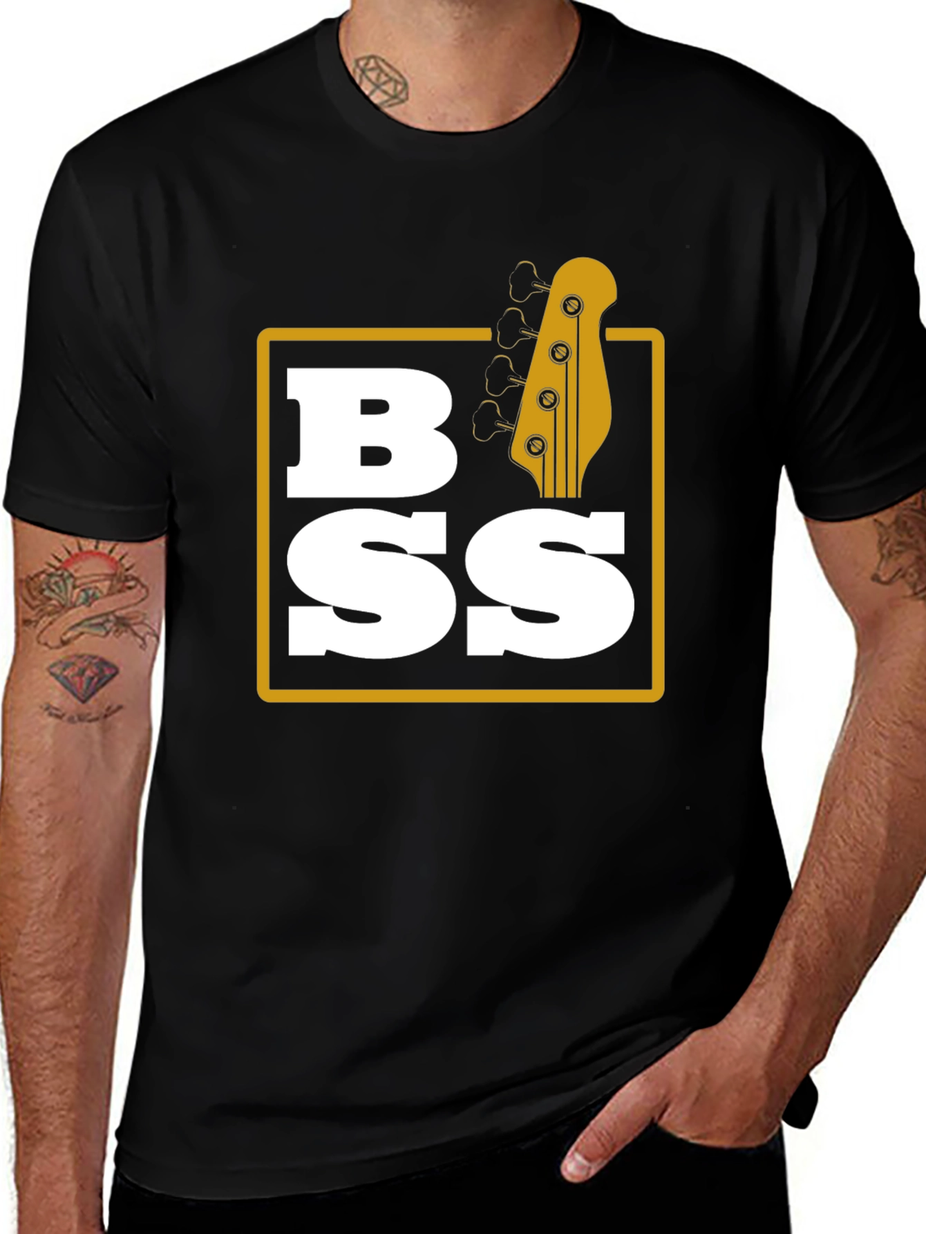 Variant 12 of Bass Guitar Graphic Tee - Music Lover T-Shirt