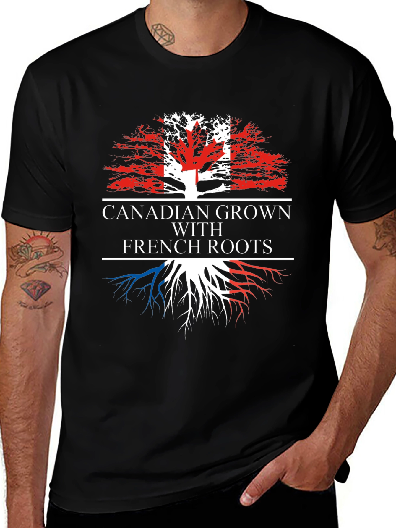 Canadian Grown French Roots Graphic Tee