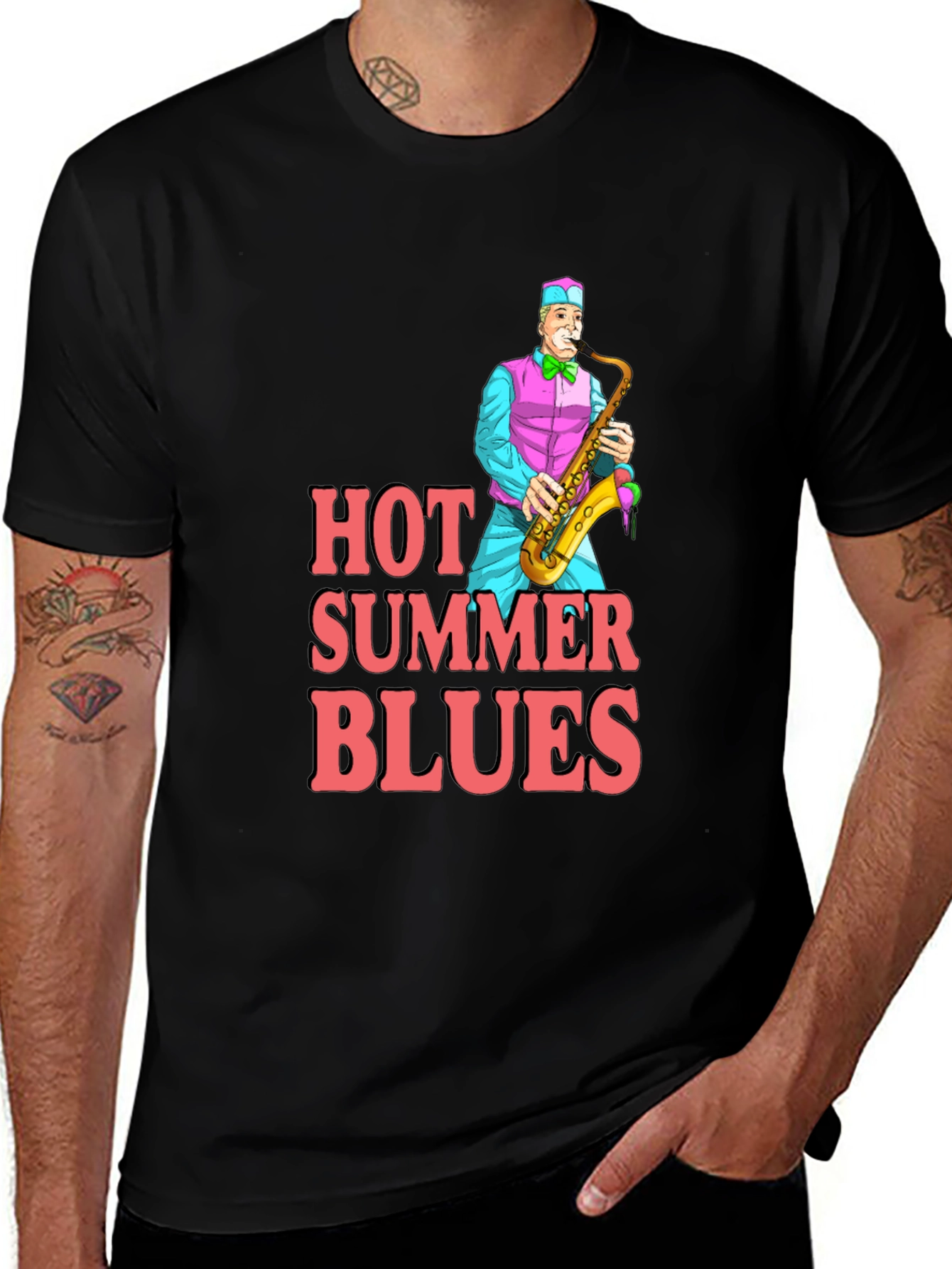 Variant 2 of Hot Summer Blues Graphic T-Shirt