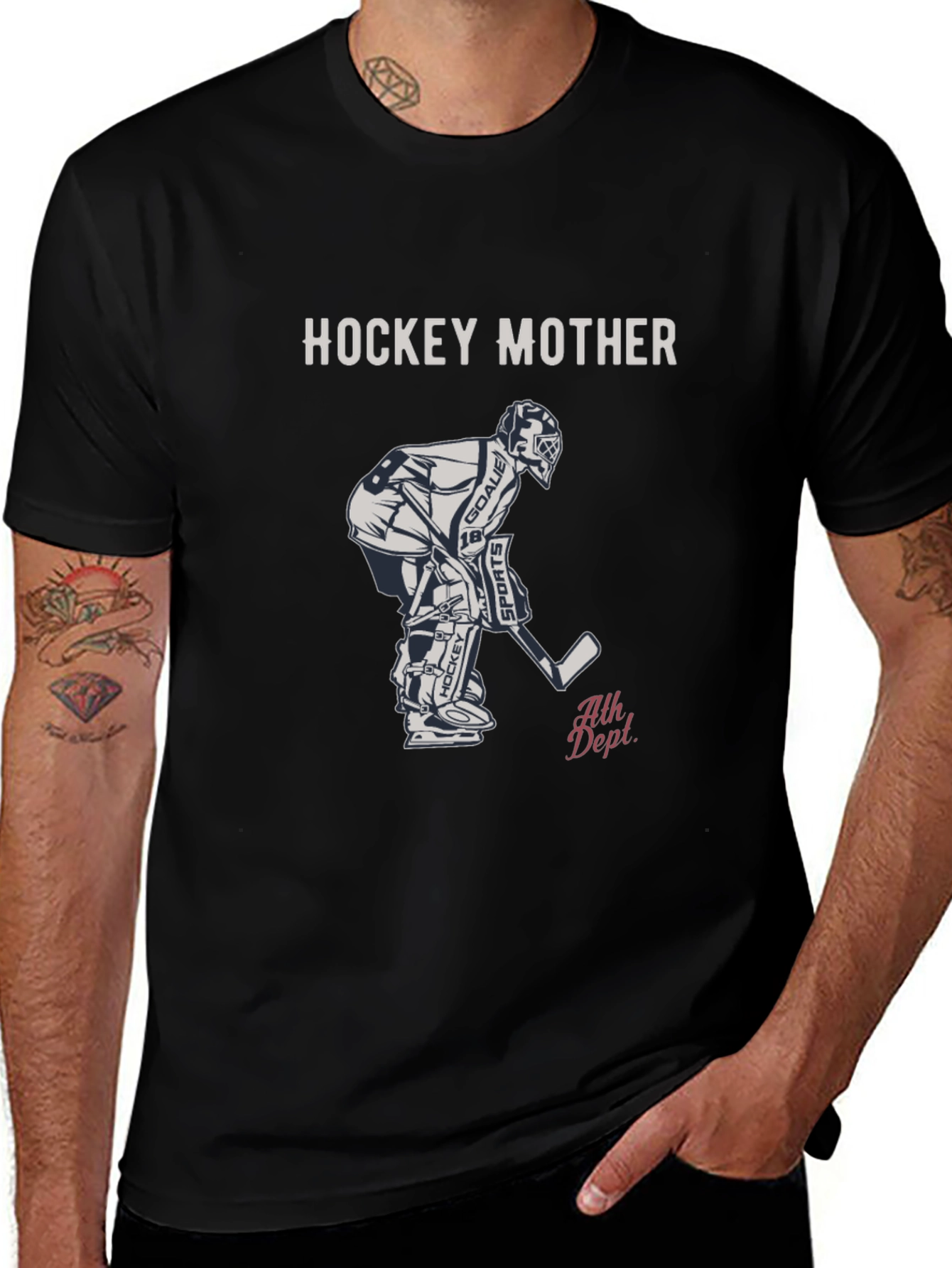 Variant 6 of Hockey Mother T-Shirt - Goalie Graphic Tee