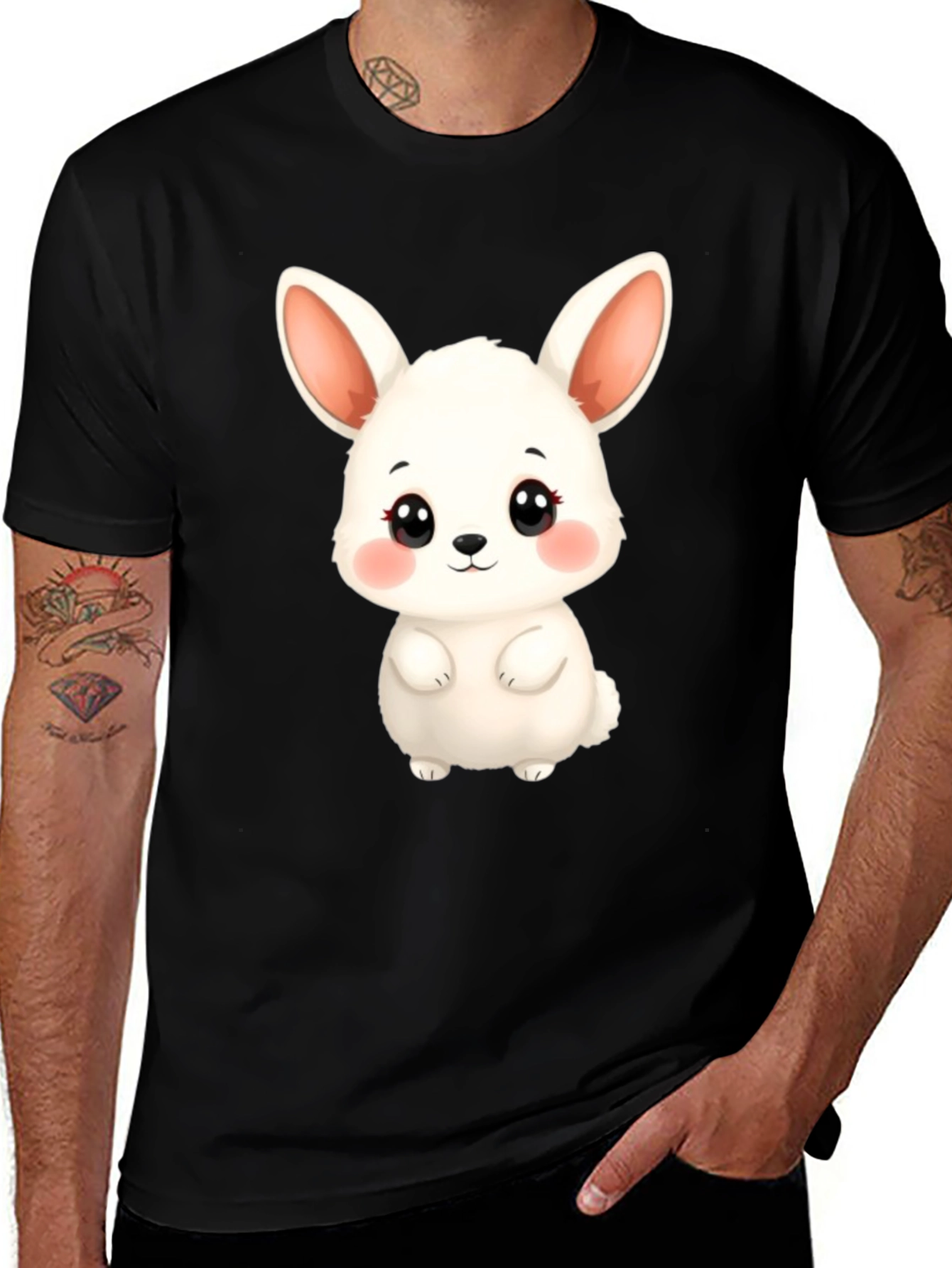 Variant 15 of Cute Bunny Graphic T-Shirt
