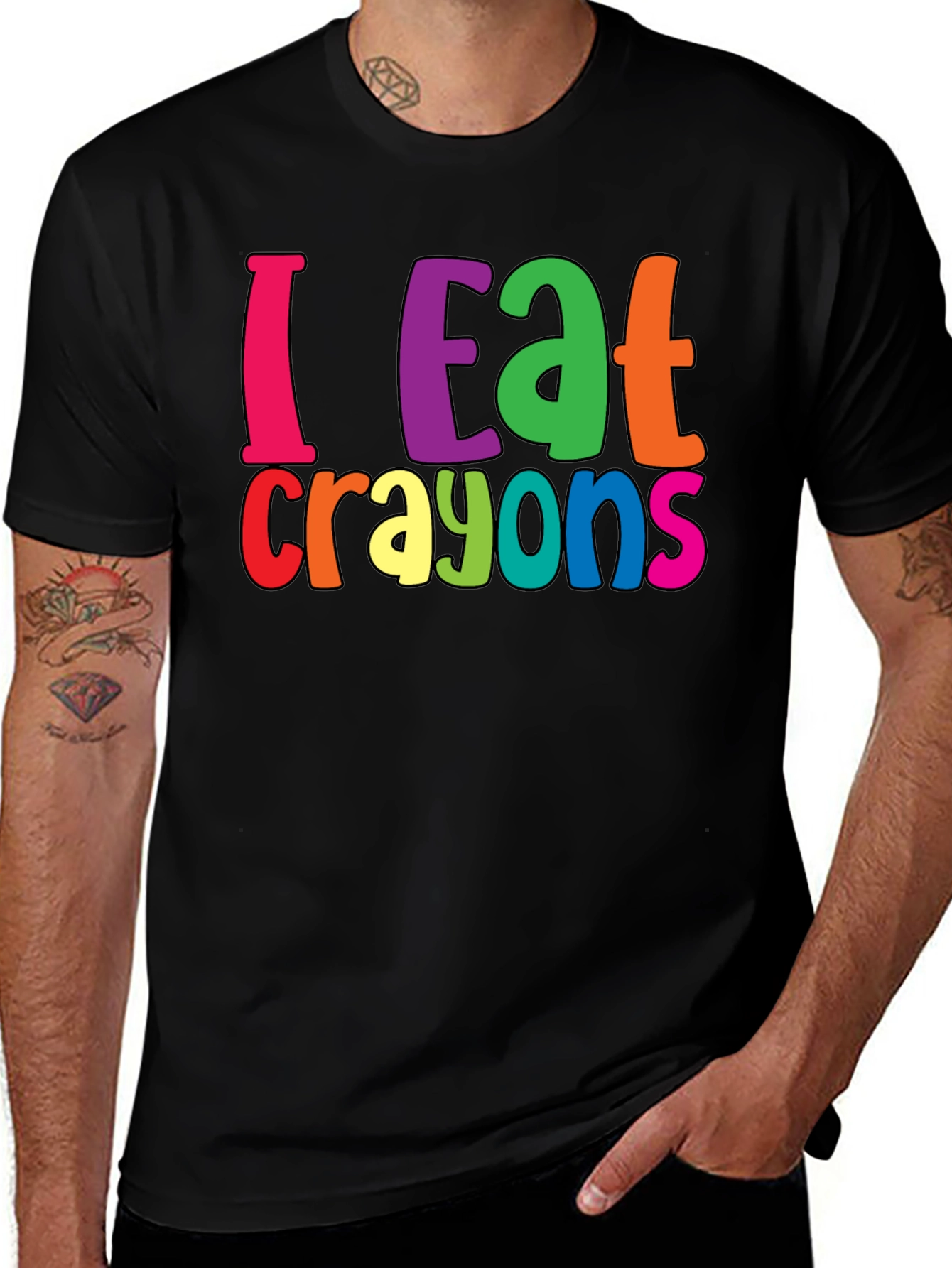 Variant 13 of I Eat Crayons Funny Graphic Tee
