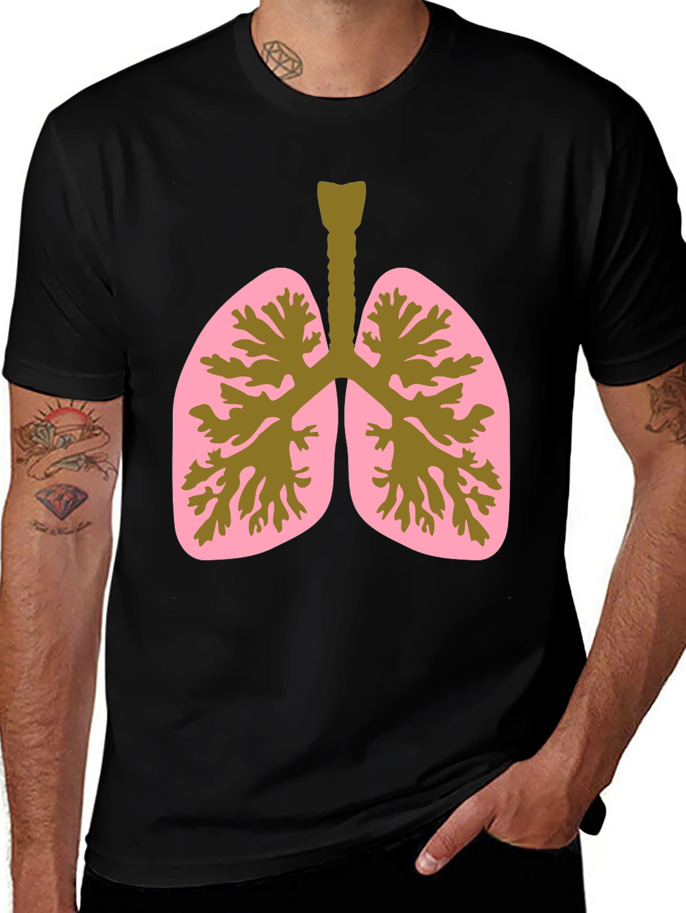 Variant 7 of Anatomical Lungs Graphic T-Shirt - Unisex