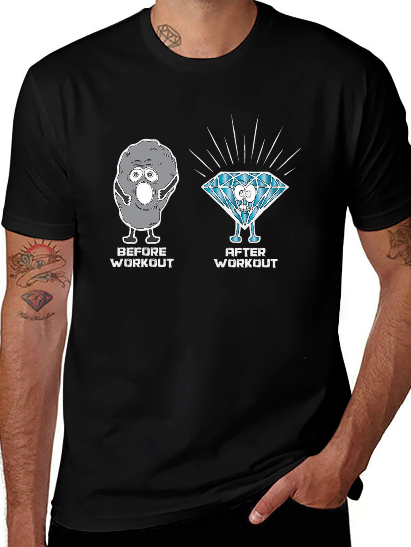 Workout Transformation Graphic Tee