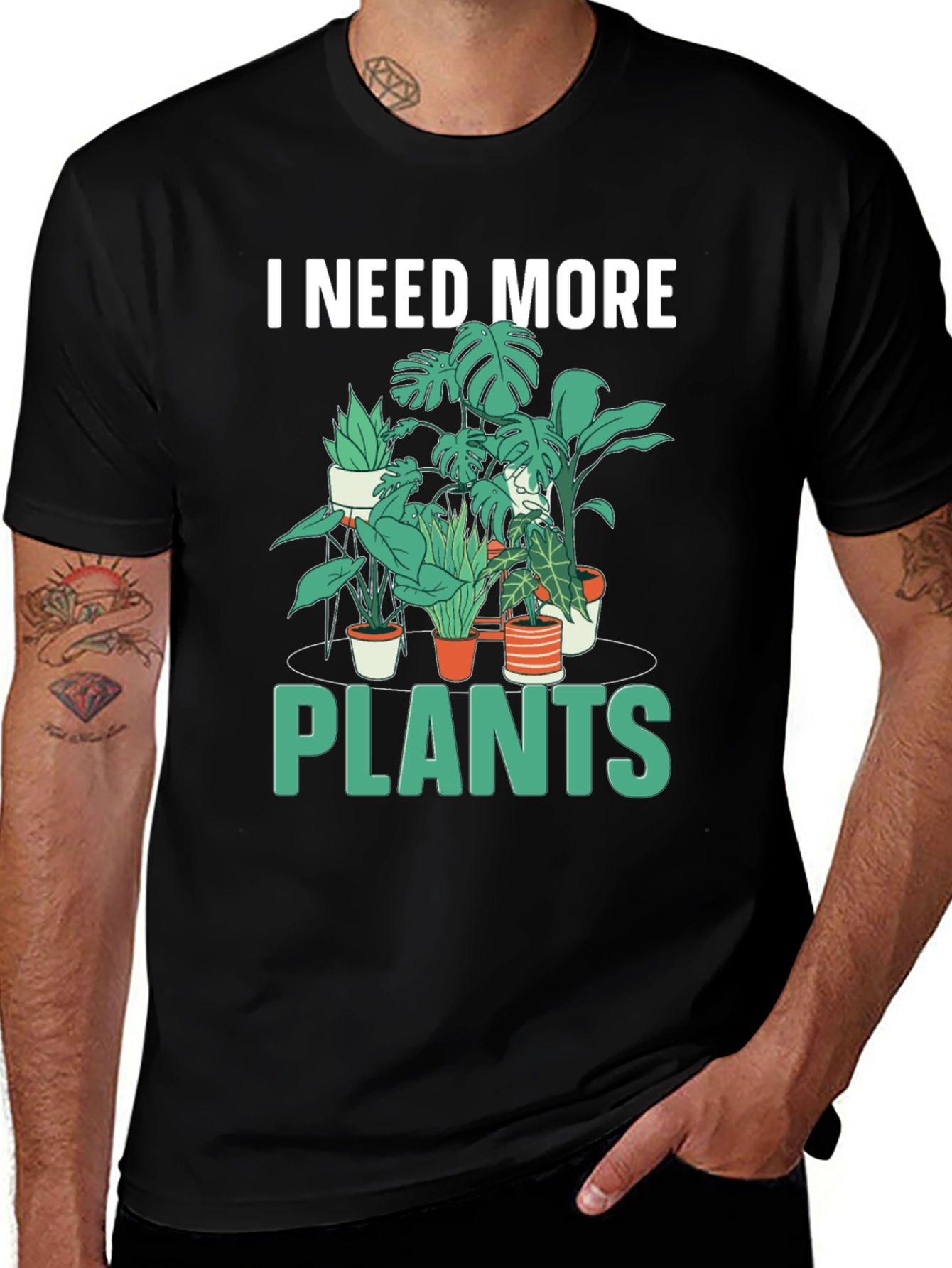Variant 27 of I Need More Plants T-Shirt - Gardening Lover Tee