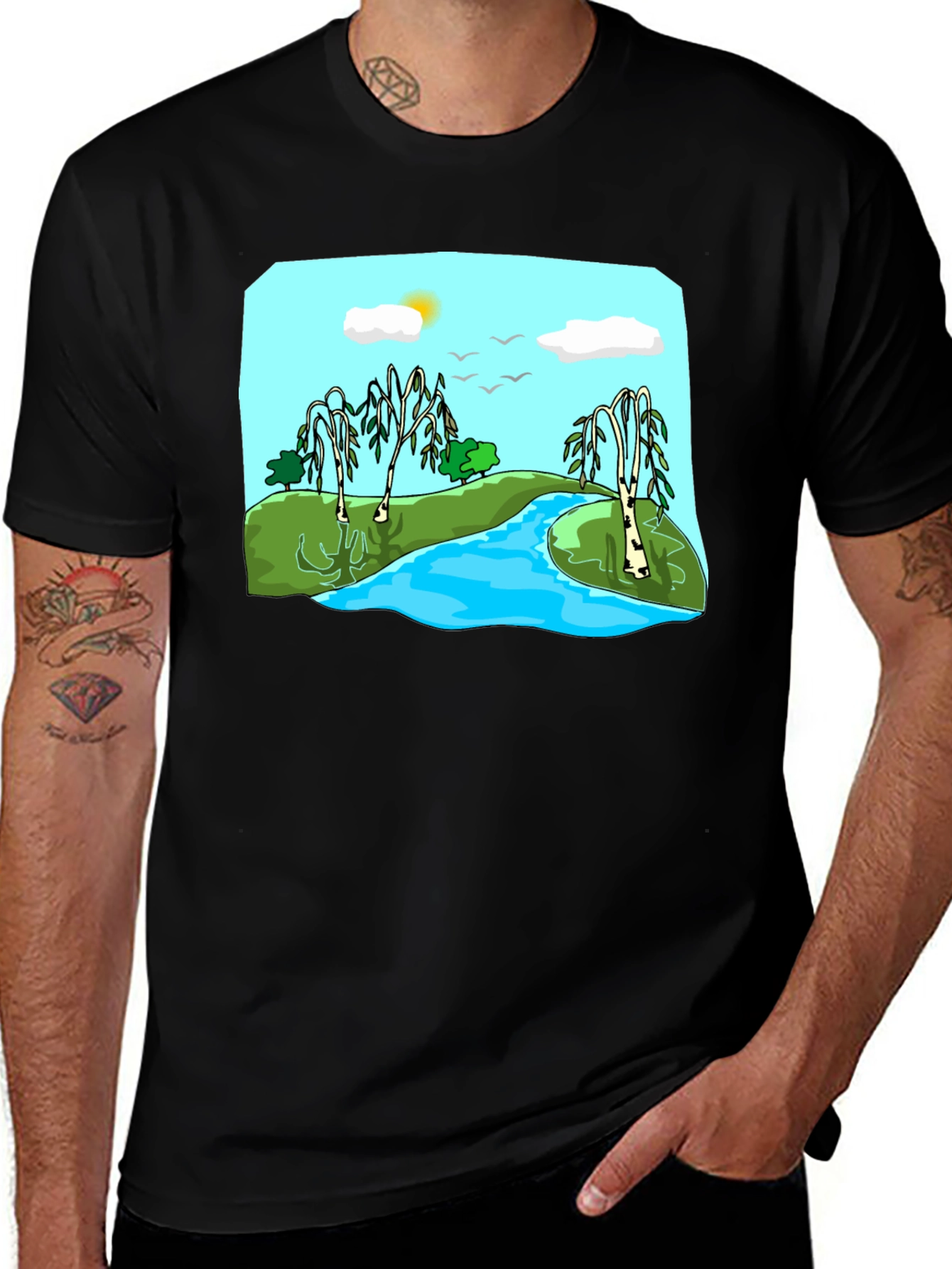 Variant 5 of Nature Scene T-Shirt