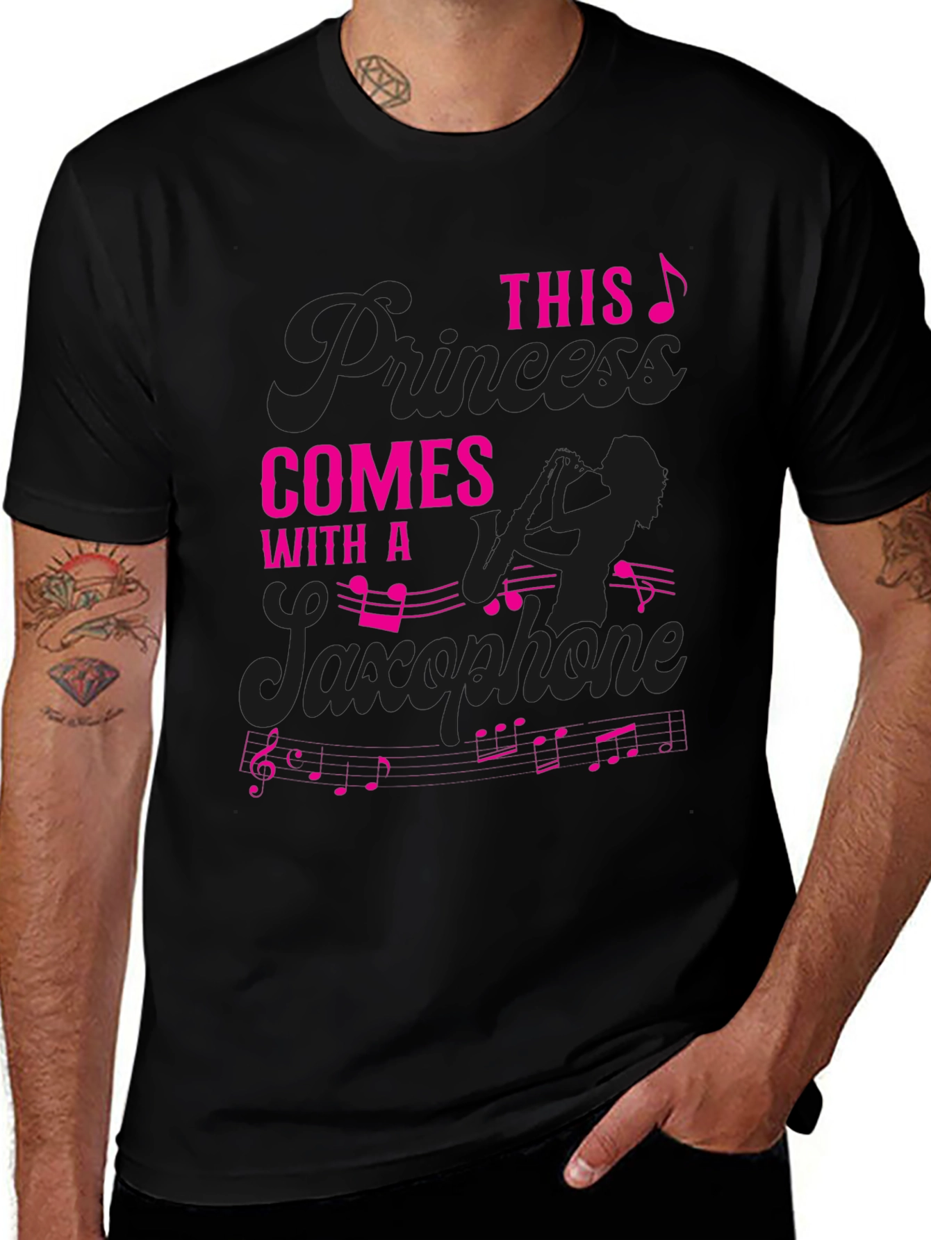 Variant 5 of Saxophone Princess T-Shirt - Musician Gift