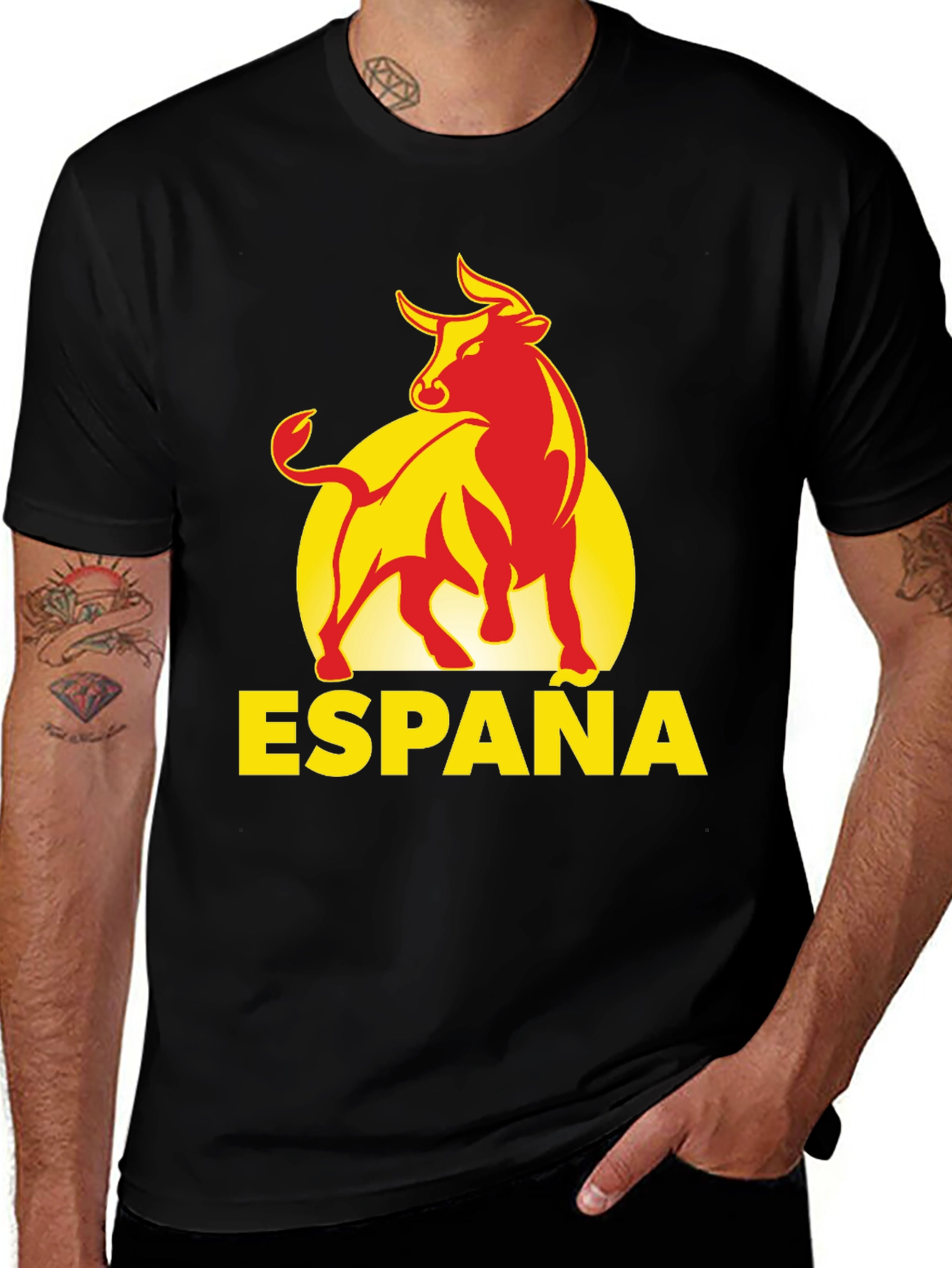 Variant 29 of España Bull Graphic Tee - Black T-Shirt