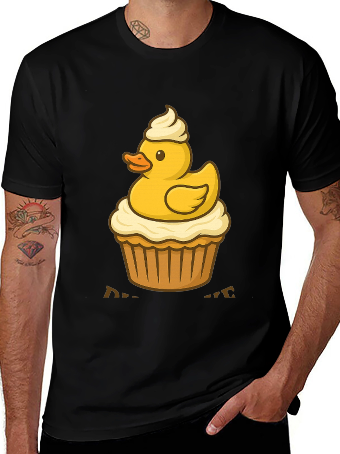 Variant 15 of Duck Cupcake T-Shirt: Cute & Delicious Style