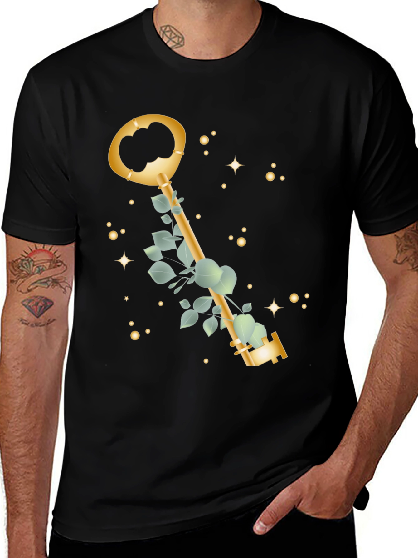 Variant 10 of Golden Key T-Shirt - Stylish & Unique Design