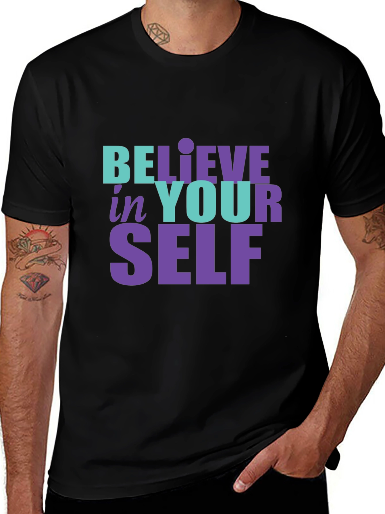 Variant 22 of Believe in Yourself T-Shirt, Inspirational Tee