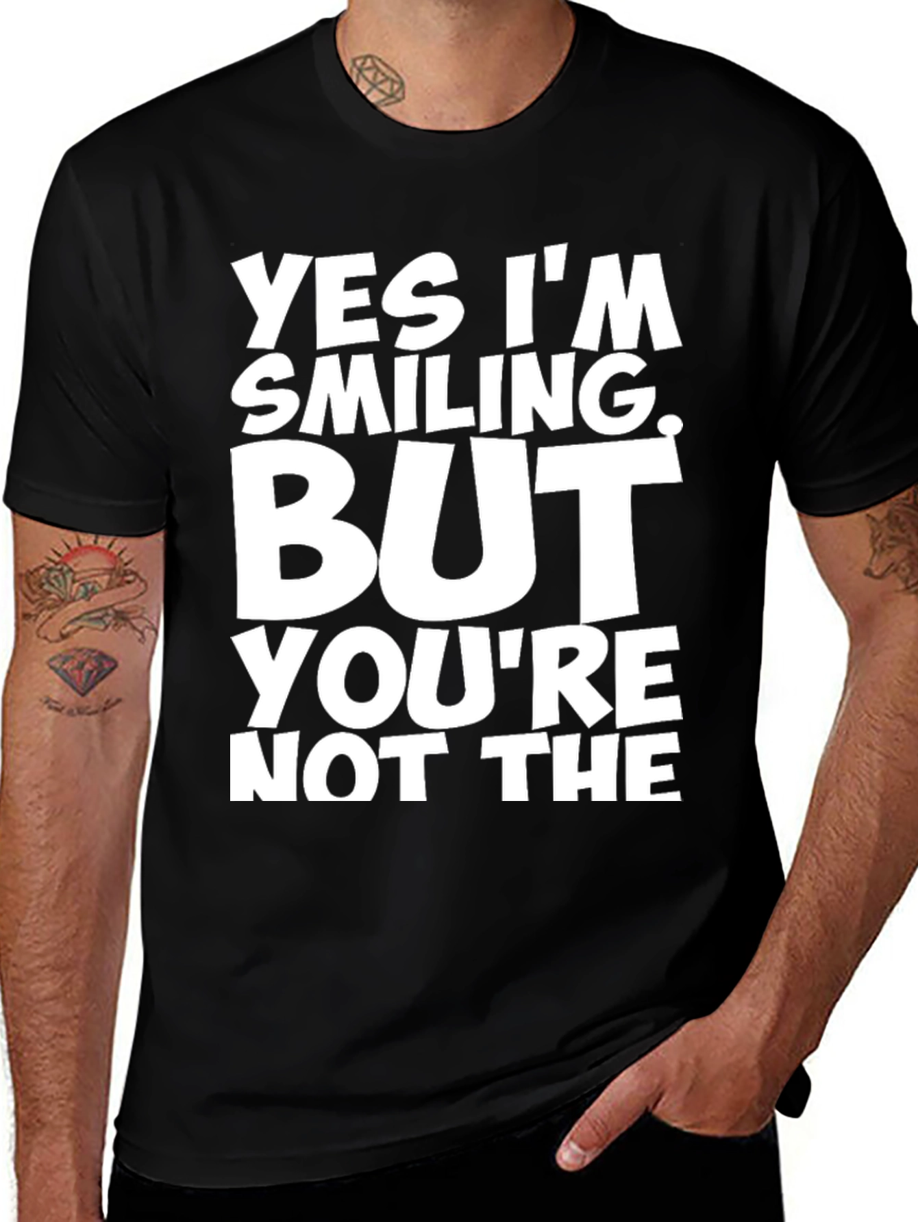 Variant 6 of Funny Smiling Sarcastic Graphic T-Shirt