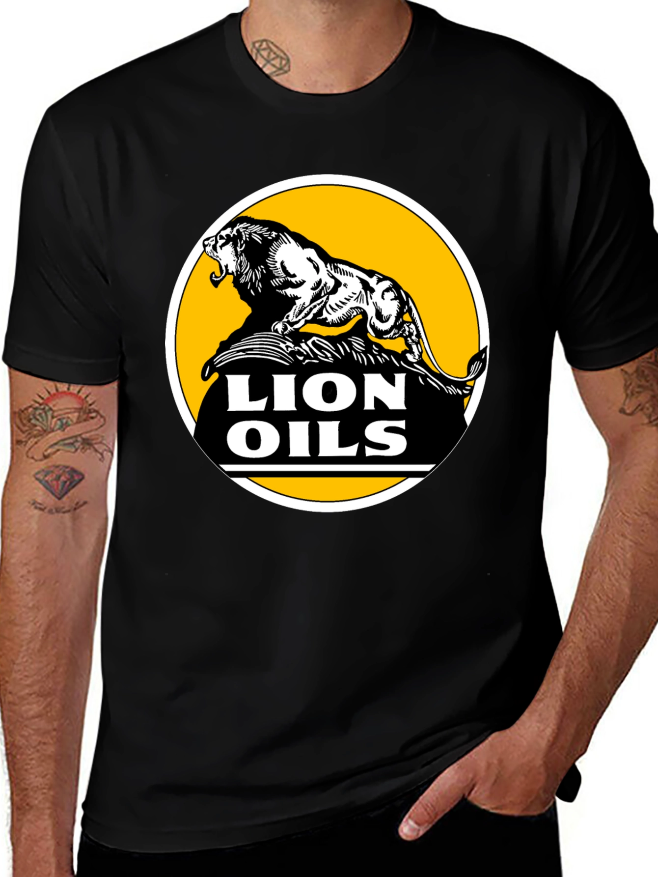 Variant 25 of Lion Oils Black T-Shirt