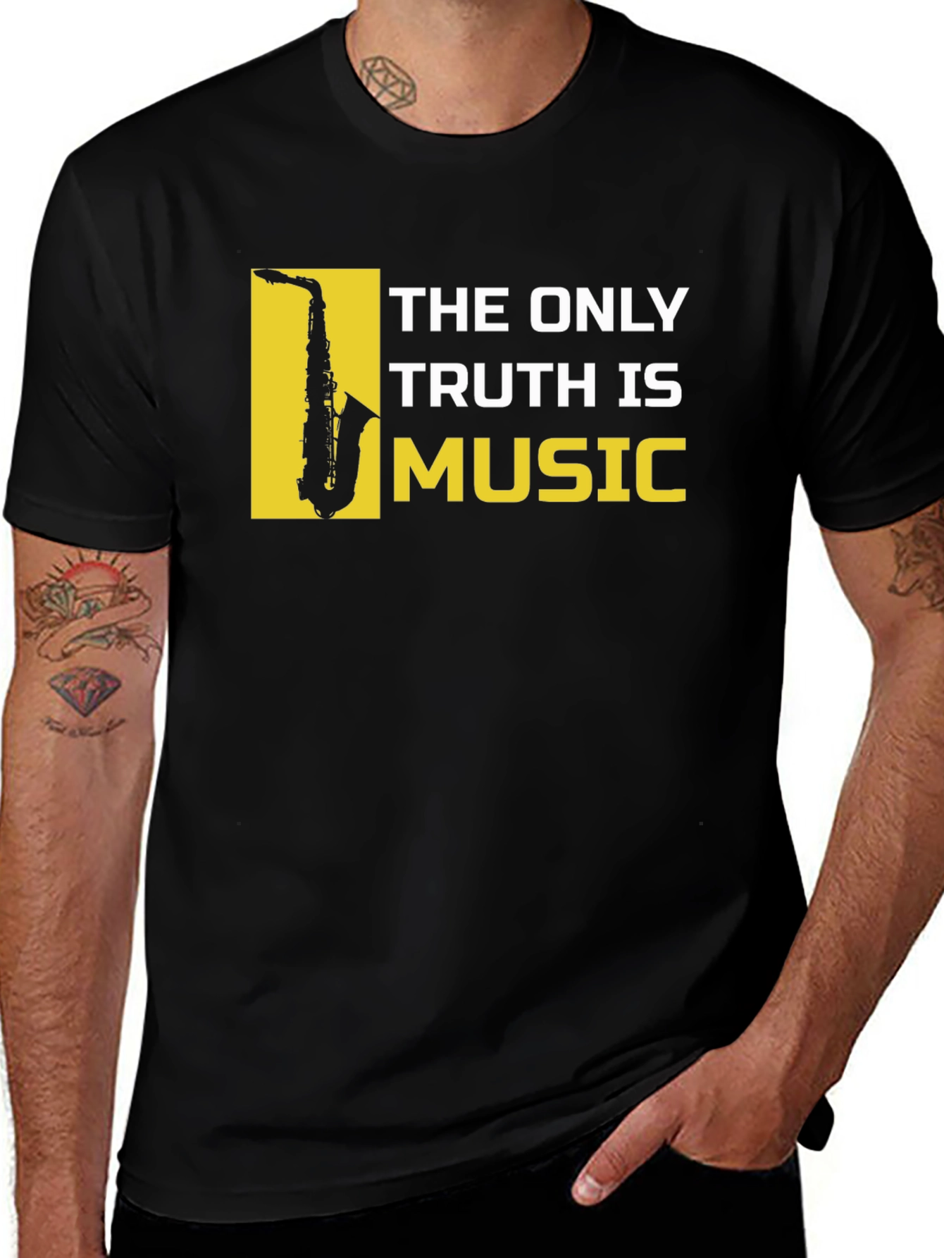 Variant 25 of Music Lover's T-Shirt: The Only Truth Is Music